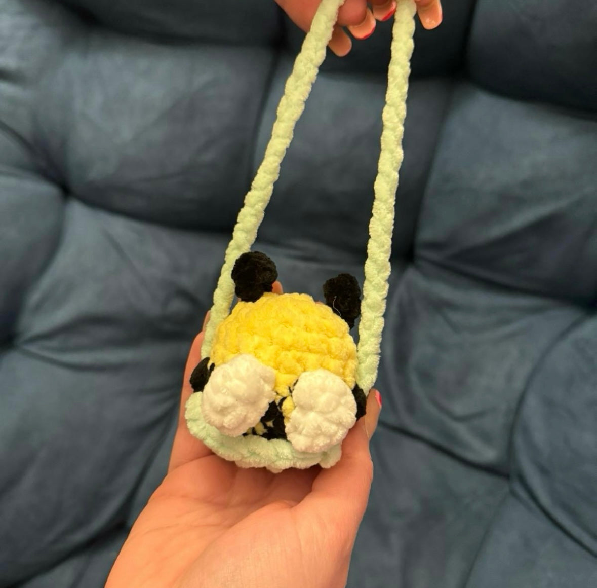 Crochet Bee Car Hanger