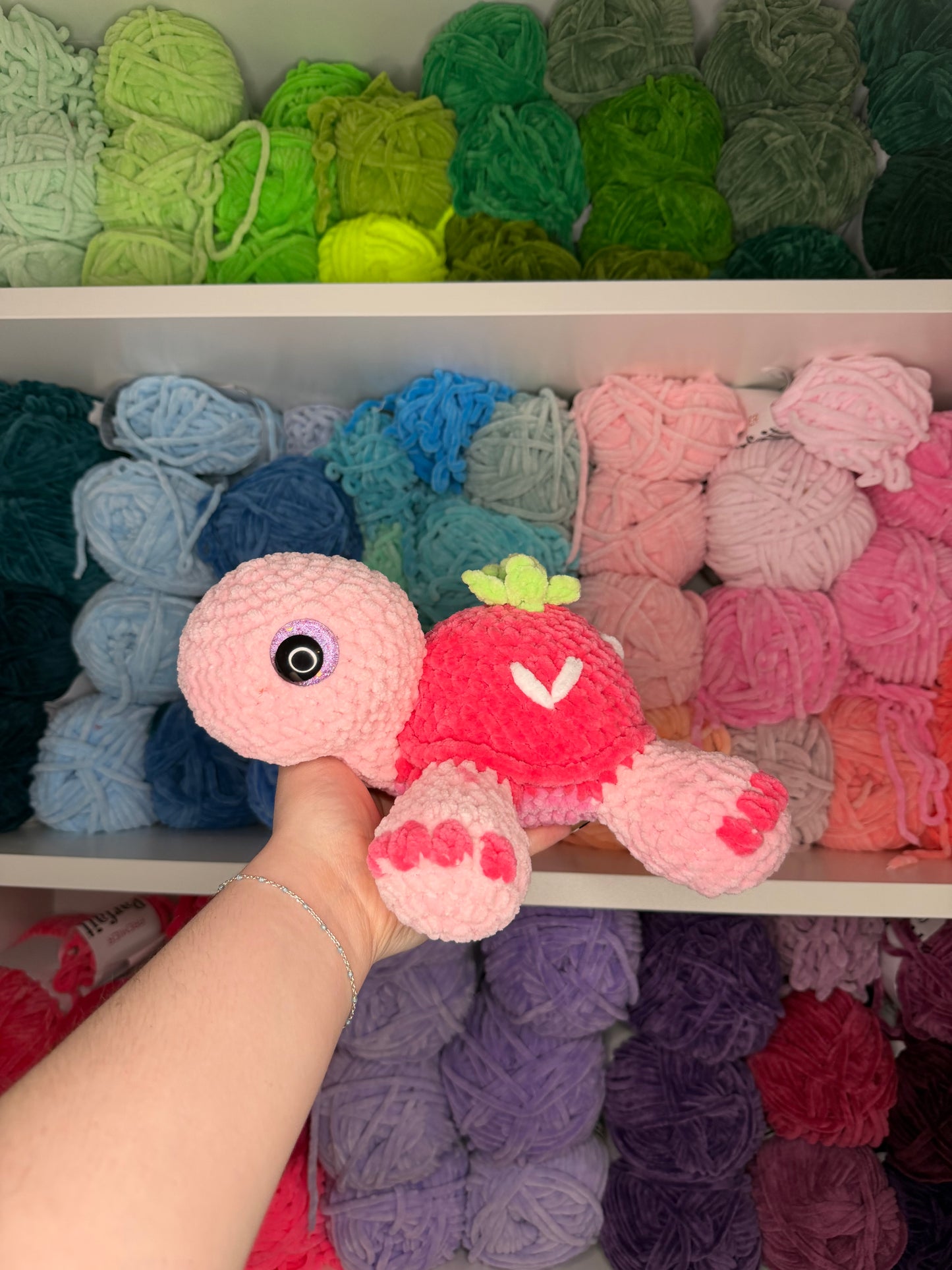 Crochet Strawberry Turtle