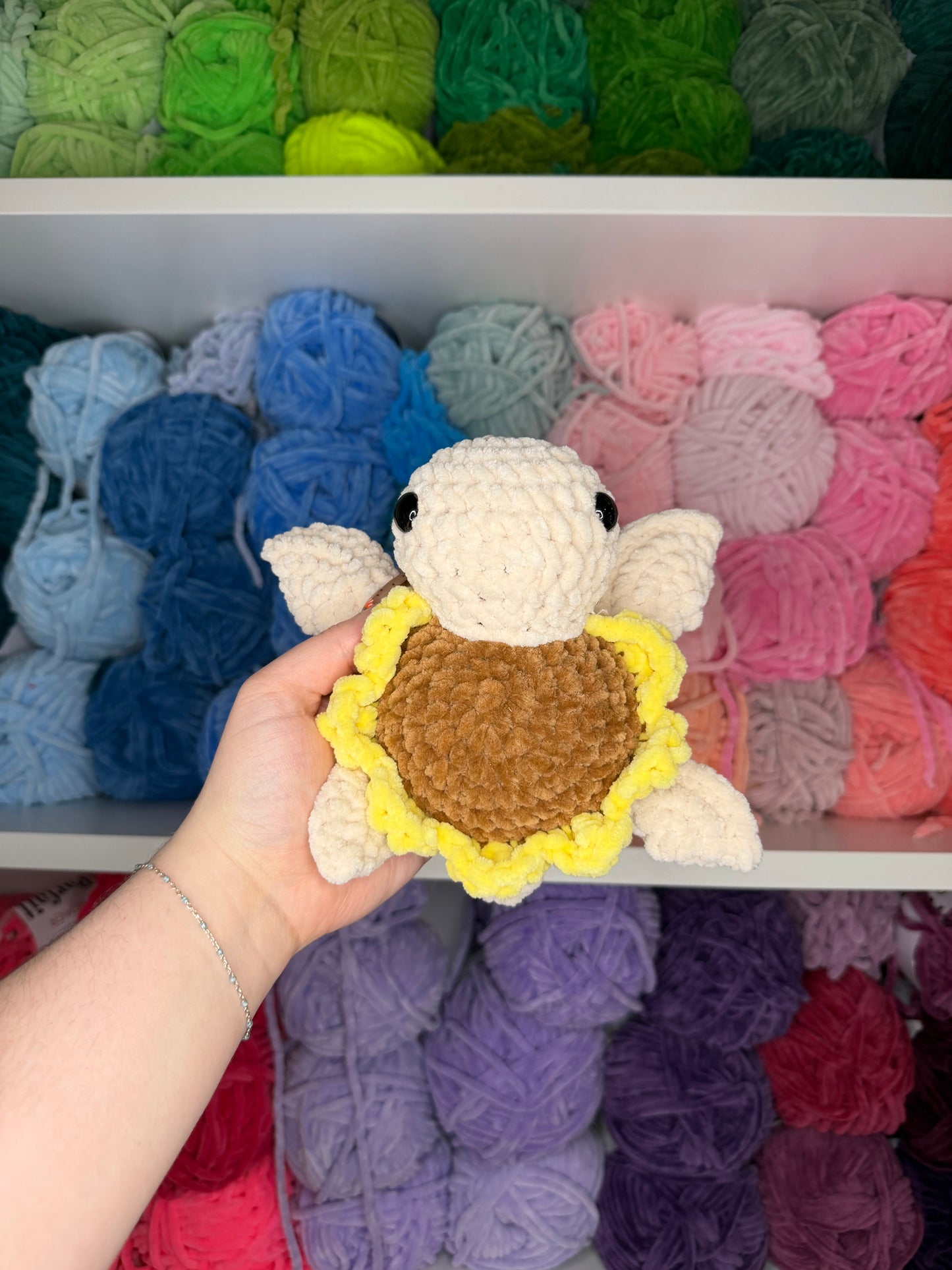 Crochet Sunflower Turtle