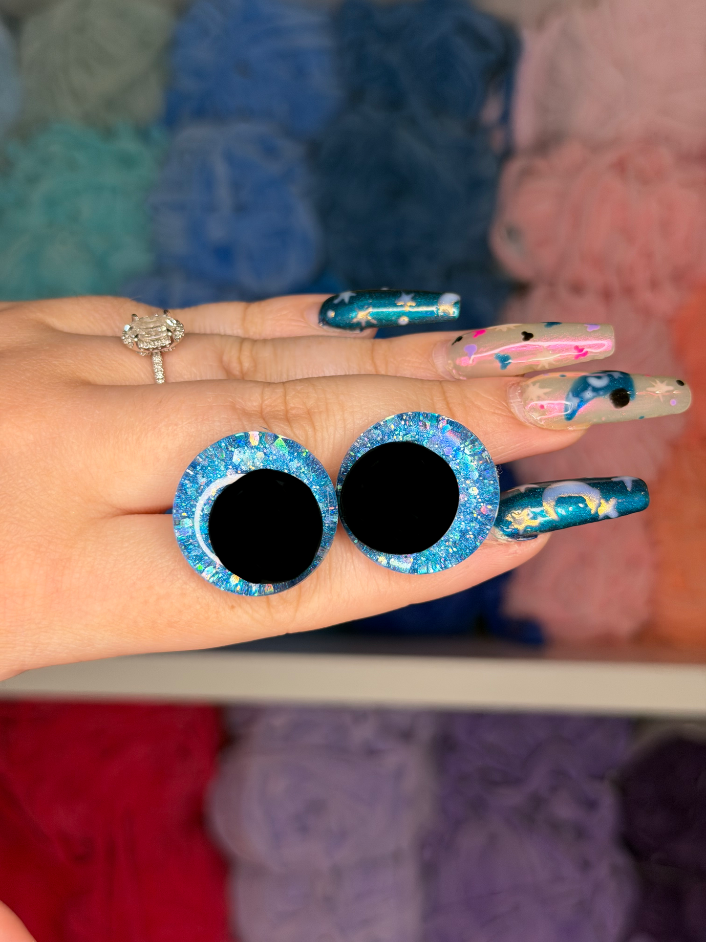 25mm Glitter Safety Eyes