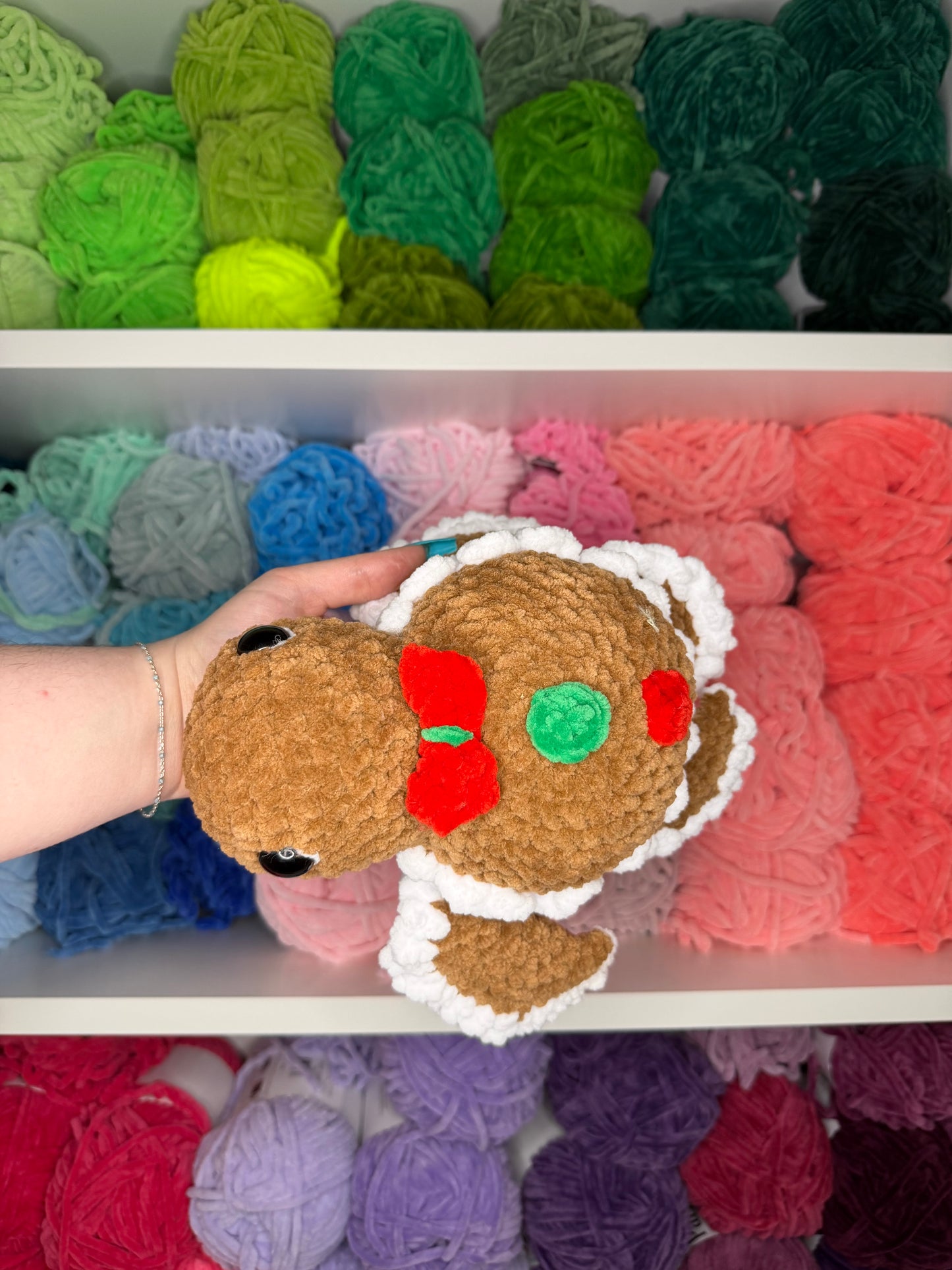 Crochet Gingerbread Turtle