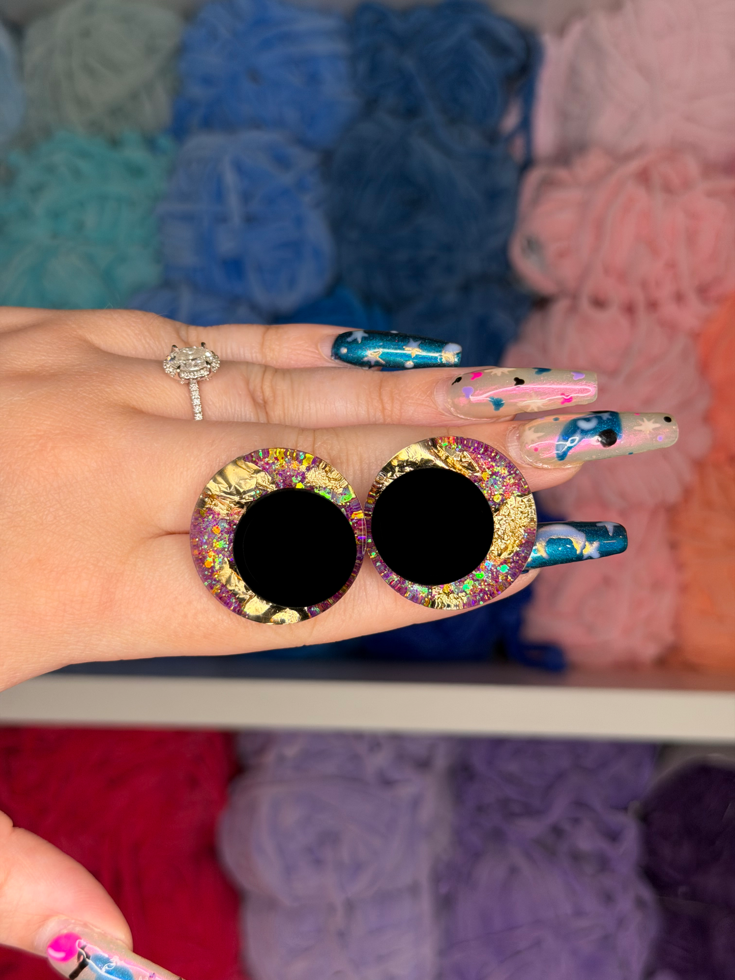 30mm Glitter Safety Eyes