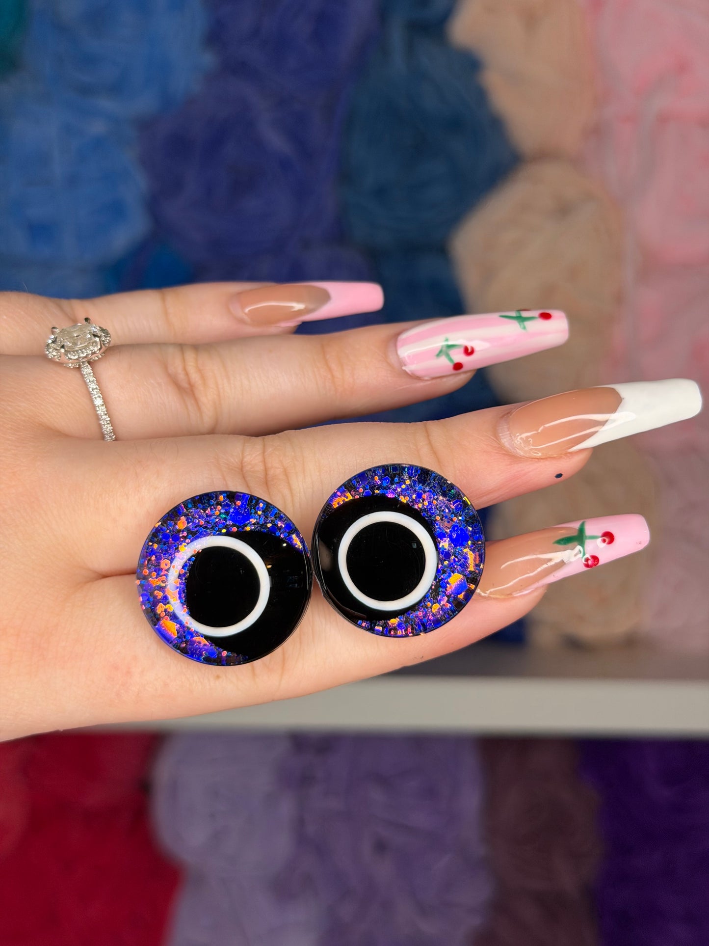 25mm Glitter Safety Eyes