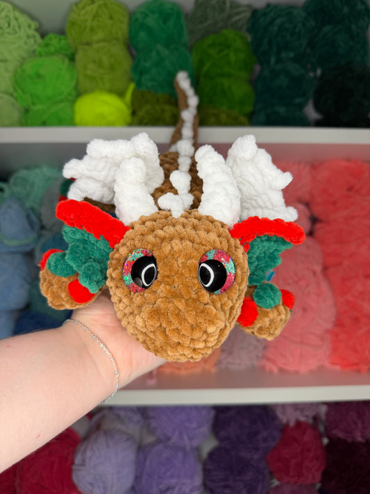 Crochet Gingerbread Dragon