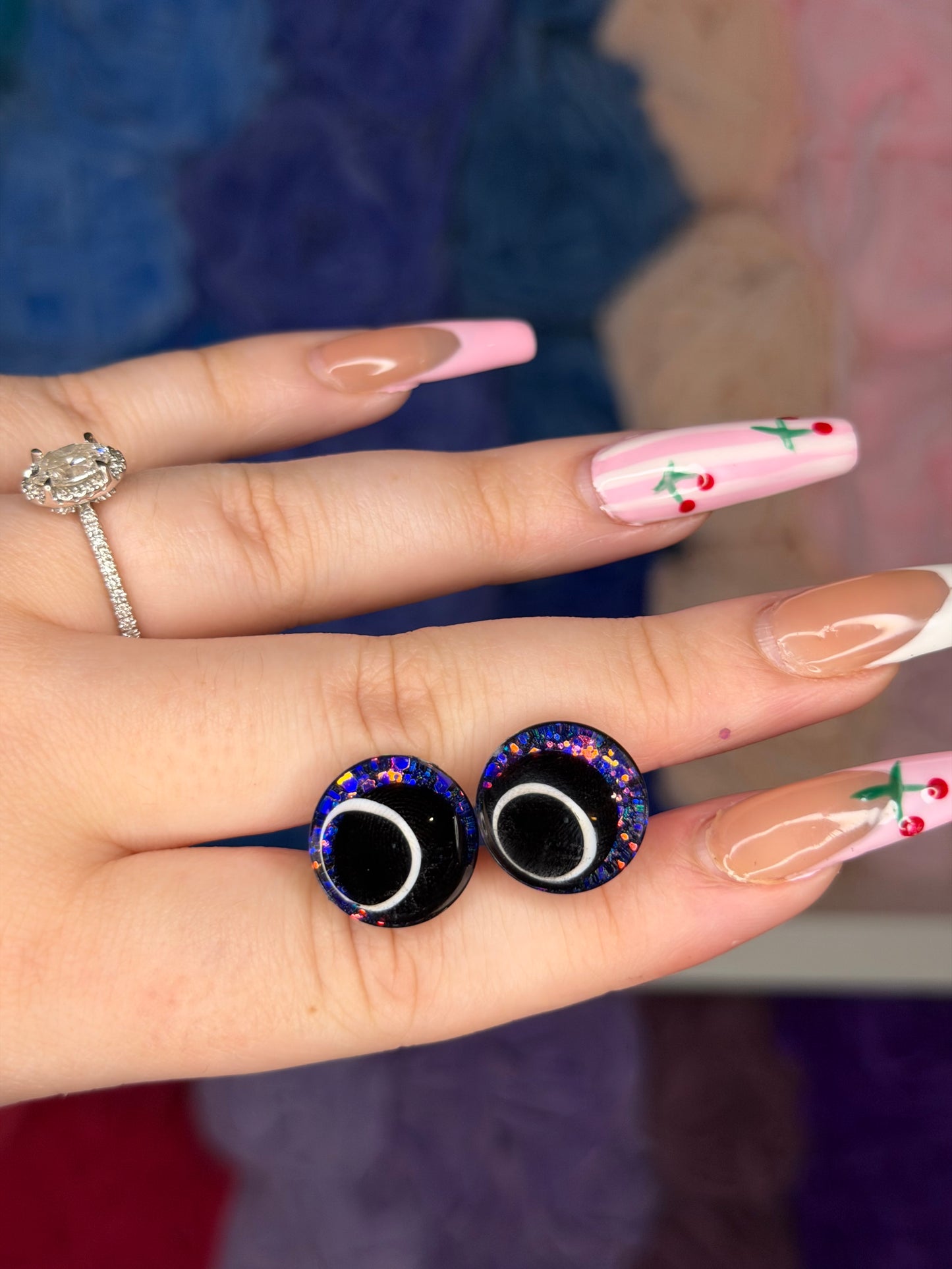 16mm Glitter Safety Eyes