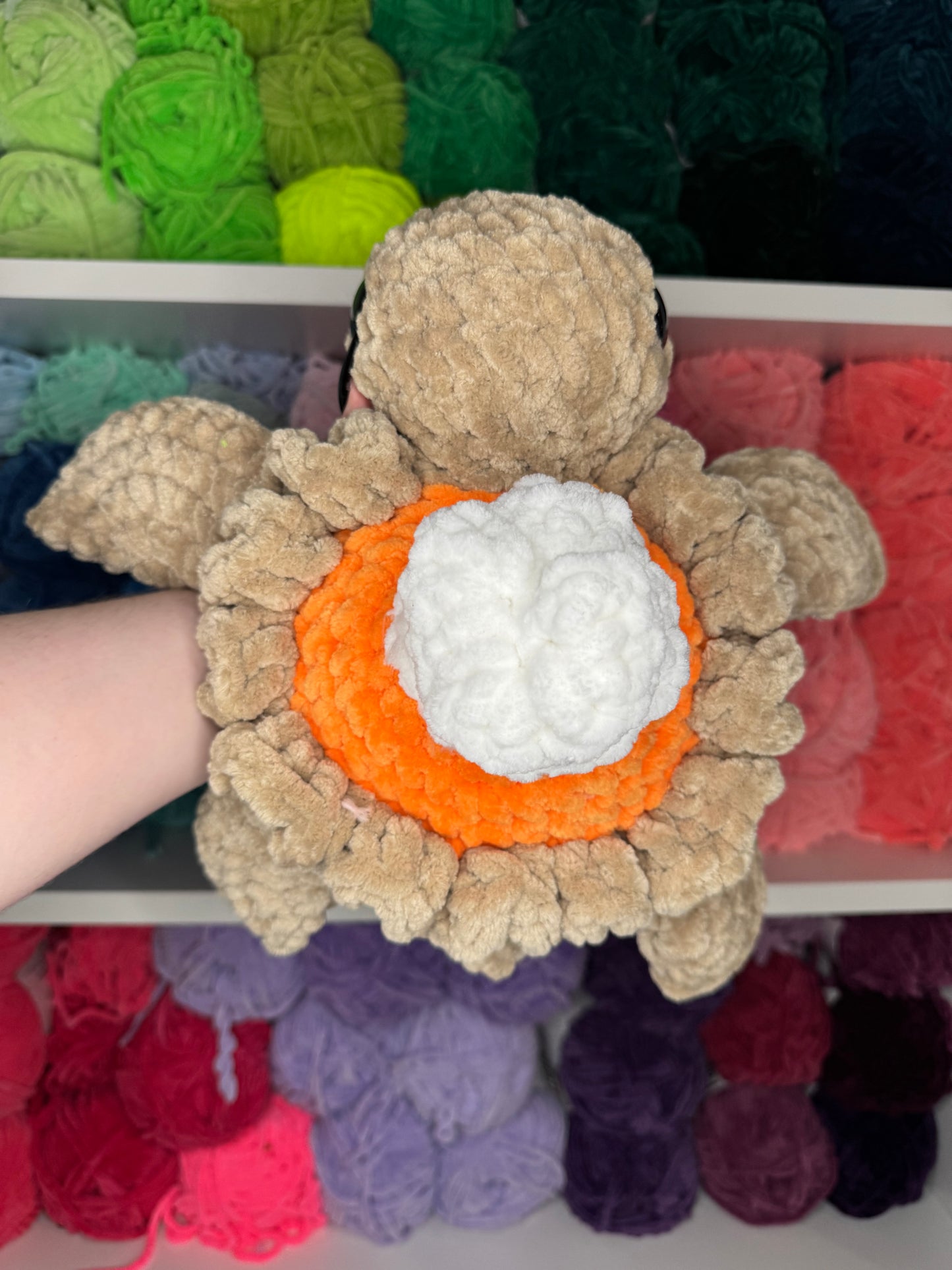 Crochet Jumbo Pumpkin Pie Turtle