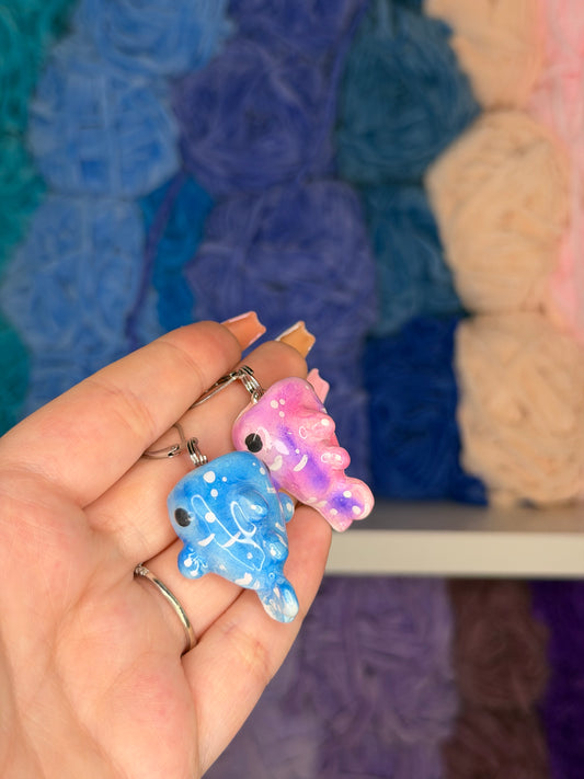 Whale Shark Stitch Marker, Keychain or Phone Charm