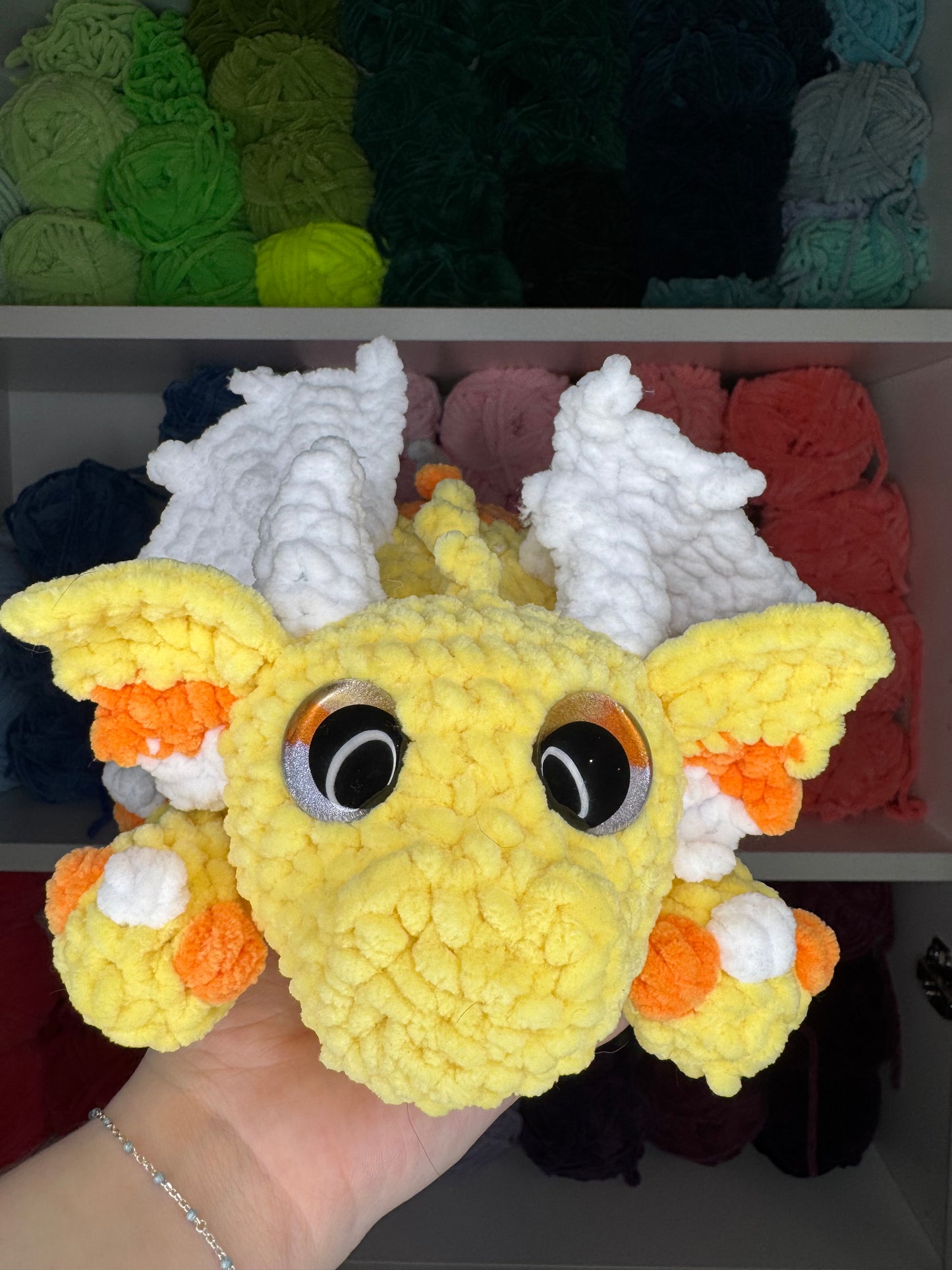 Crochet Candy Corn Dragon