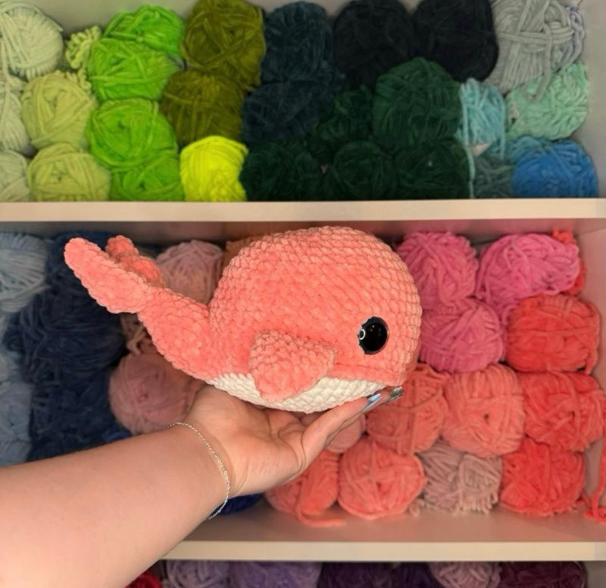 Crochet Pink Whale