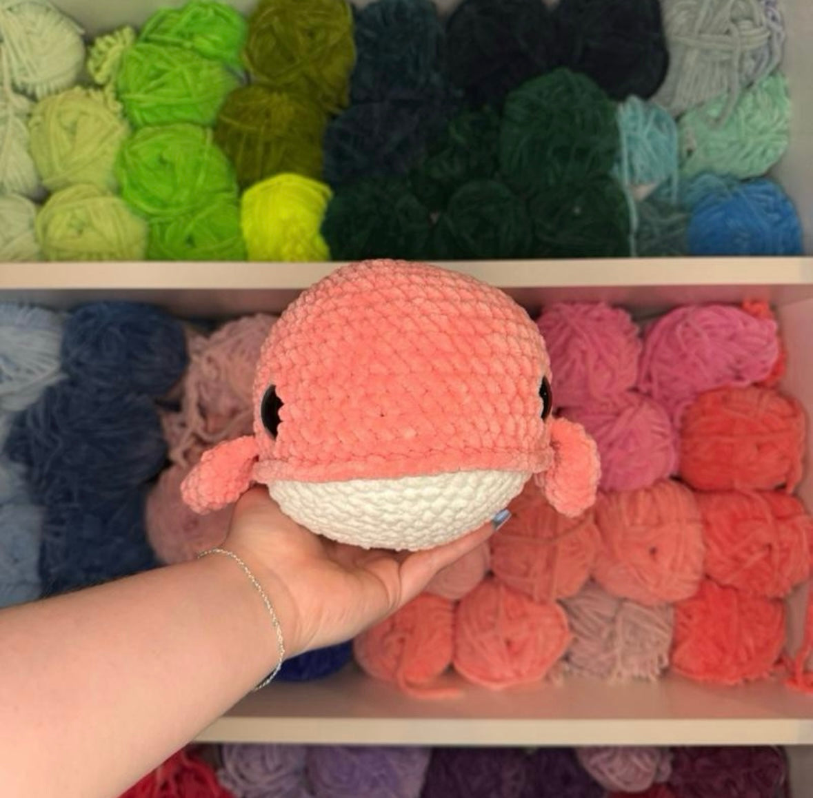 Crochet Pink Whale