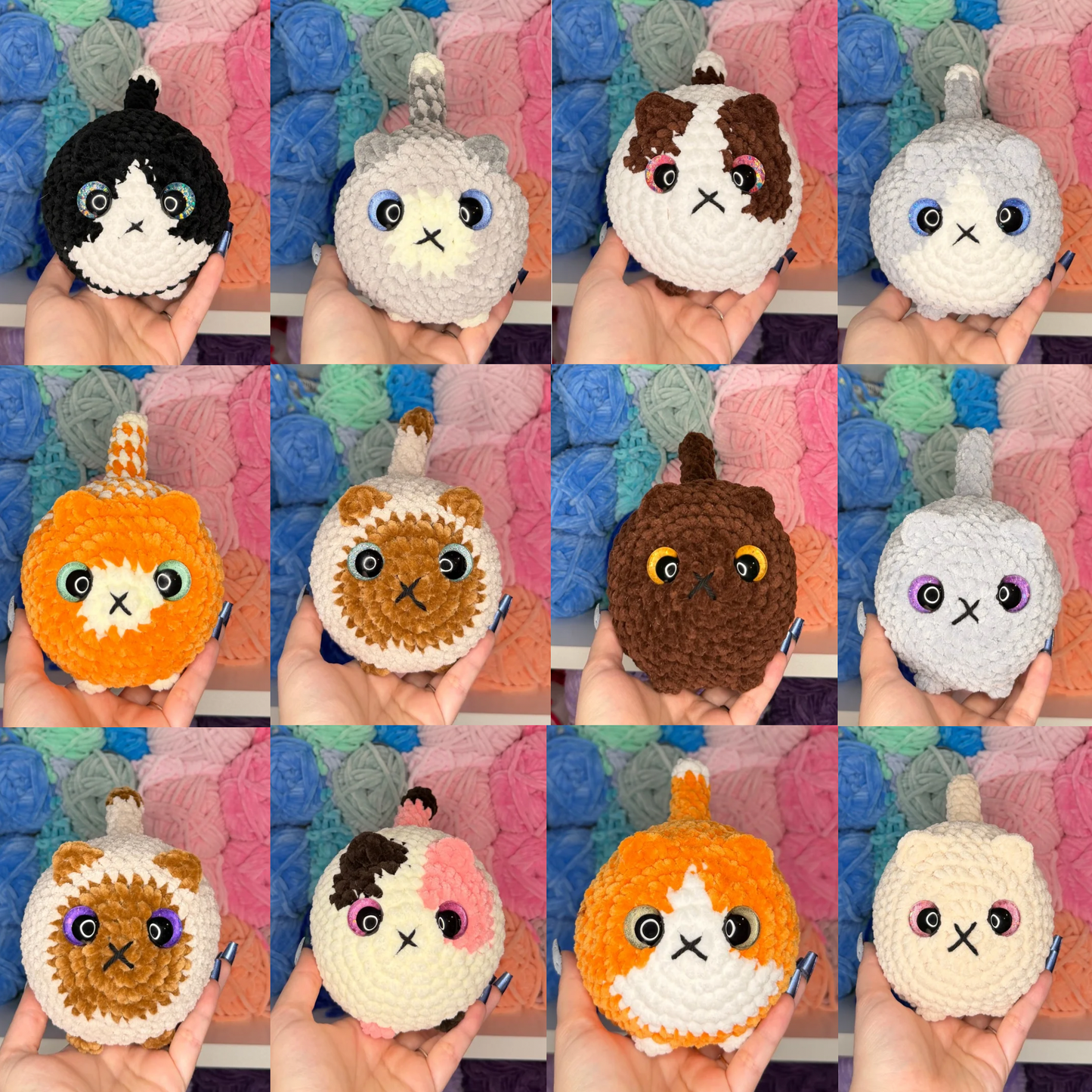 Crochet Loaf Cats