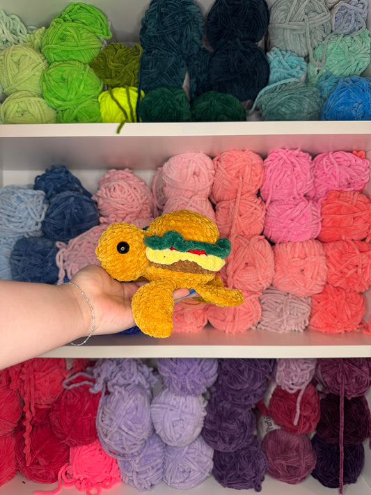 Crochet Burger Turtle