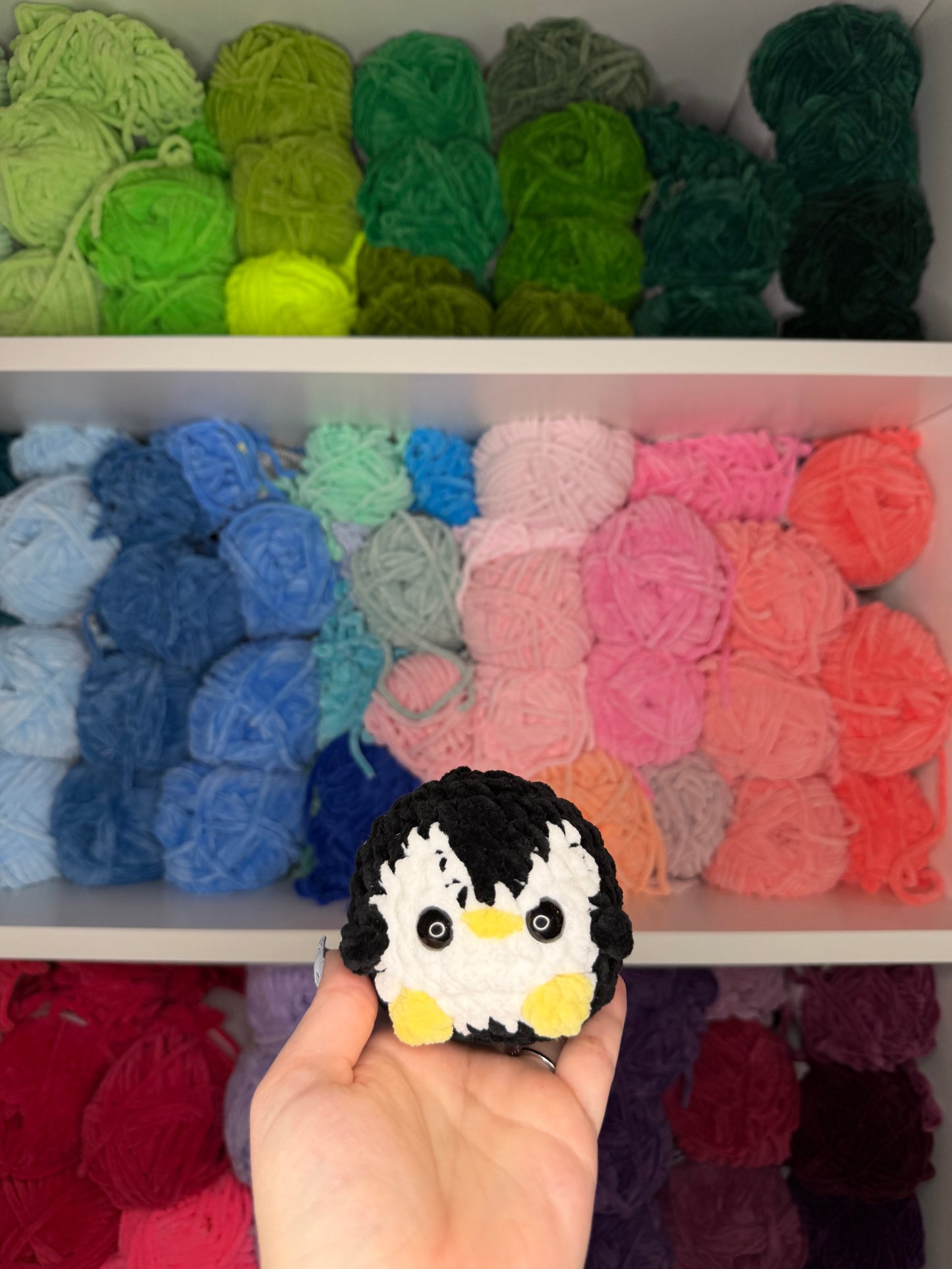Crochet Mini Penguin with Keychains