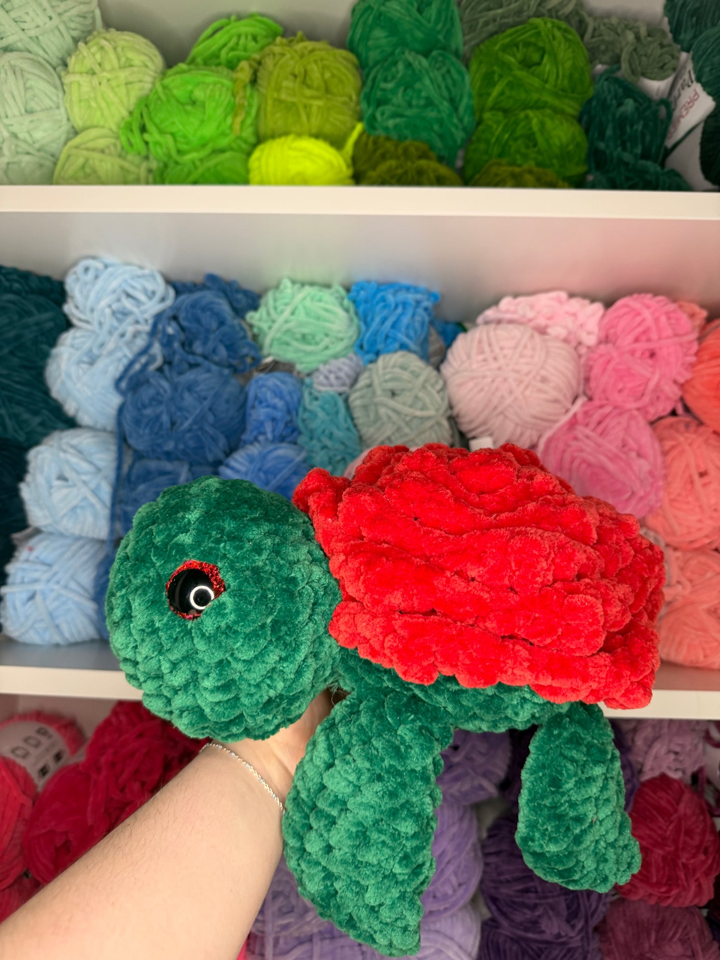 Crochet Rose Turtle XL