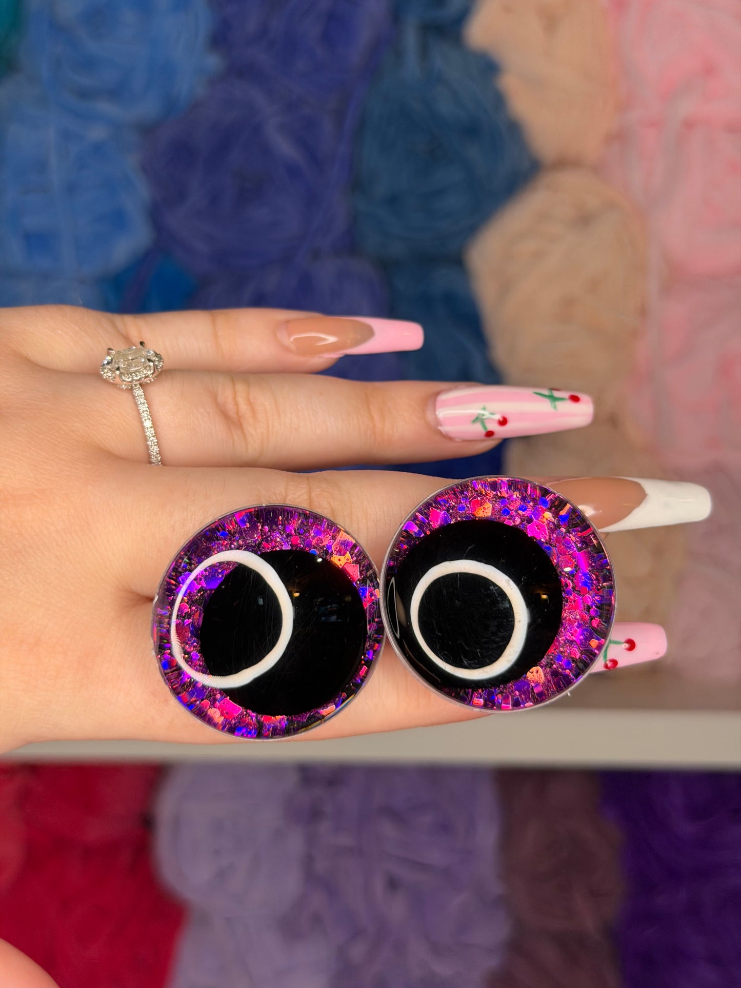 35mm Glitter Safety Eyes