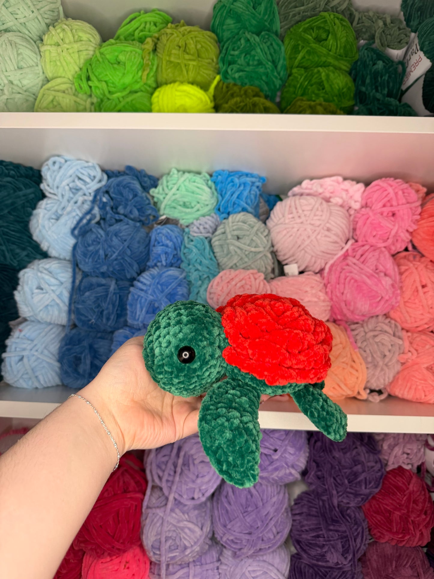 Crochet Rose Turtle