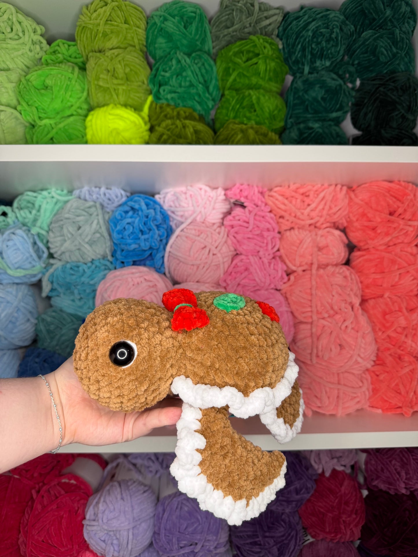 Crochet Gingerbread Turtle