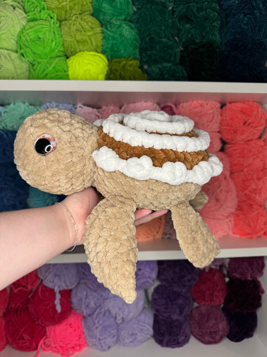 Crochet Jumbo Cinnamon Roll Turtle