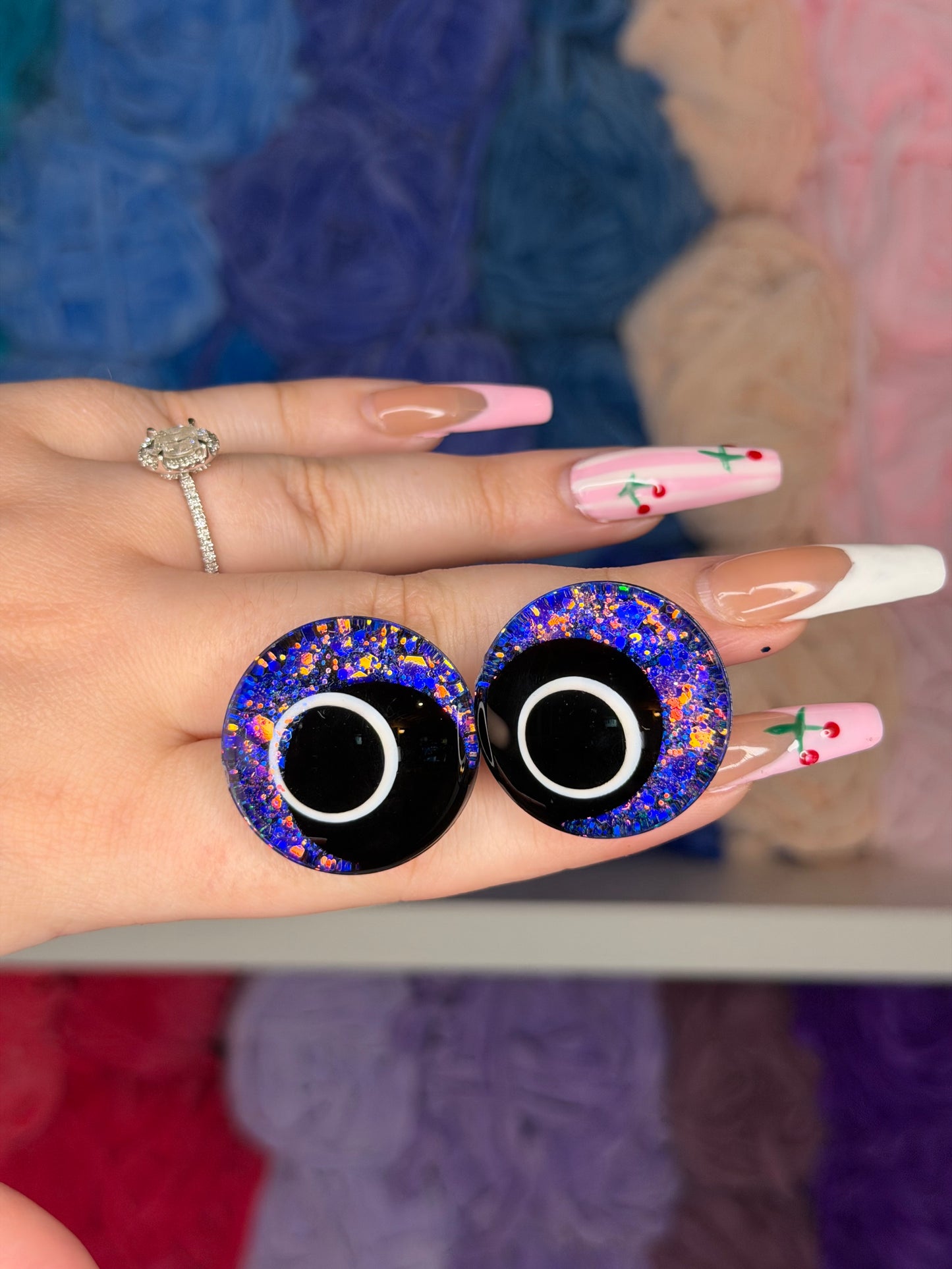30mm Glitter Safety Eyes