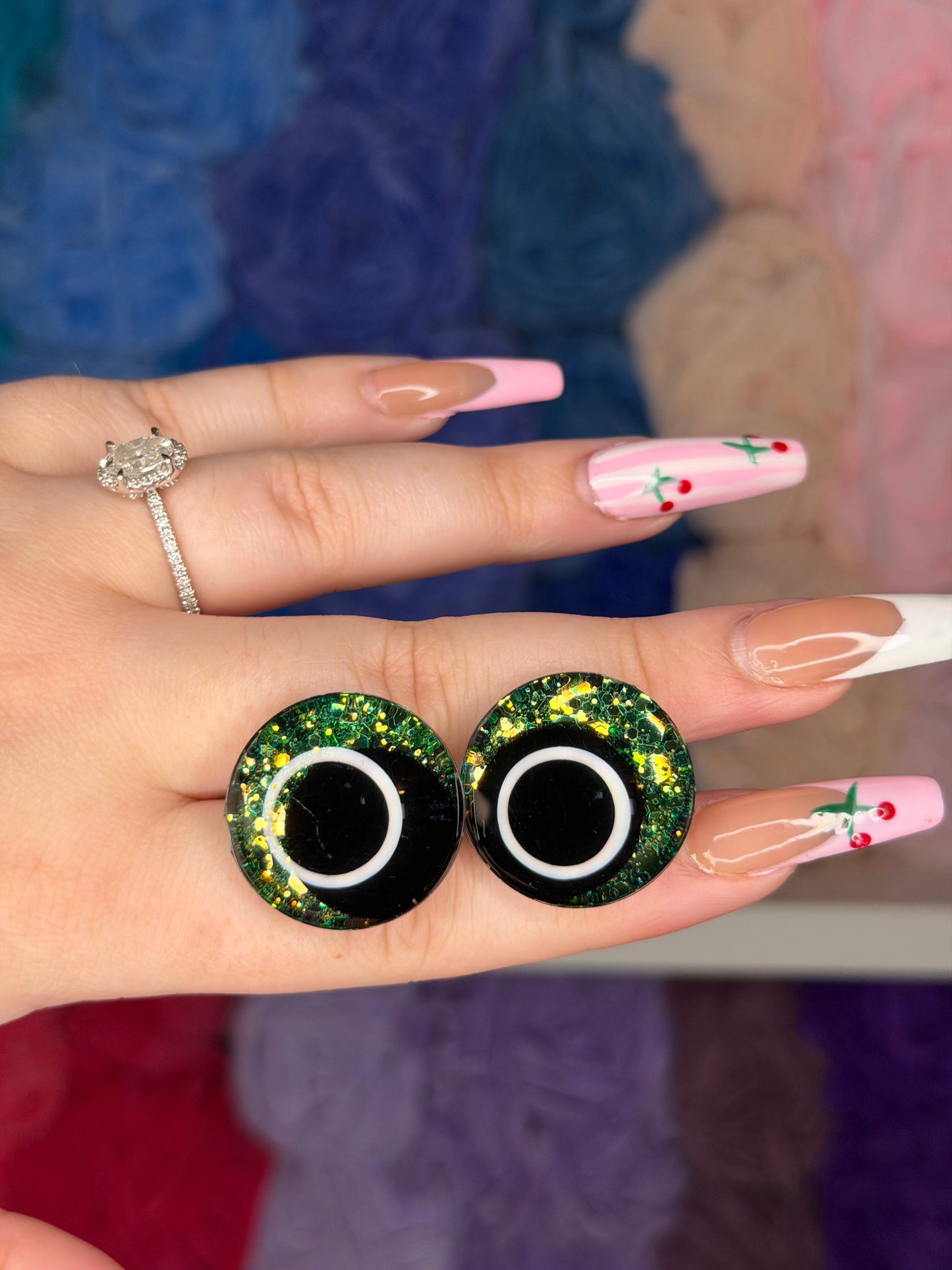 25mm Glitter Safety Eyes