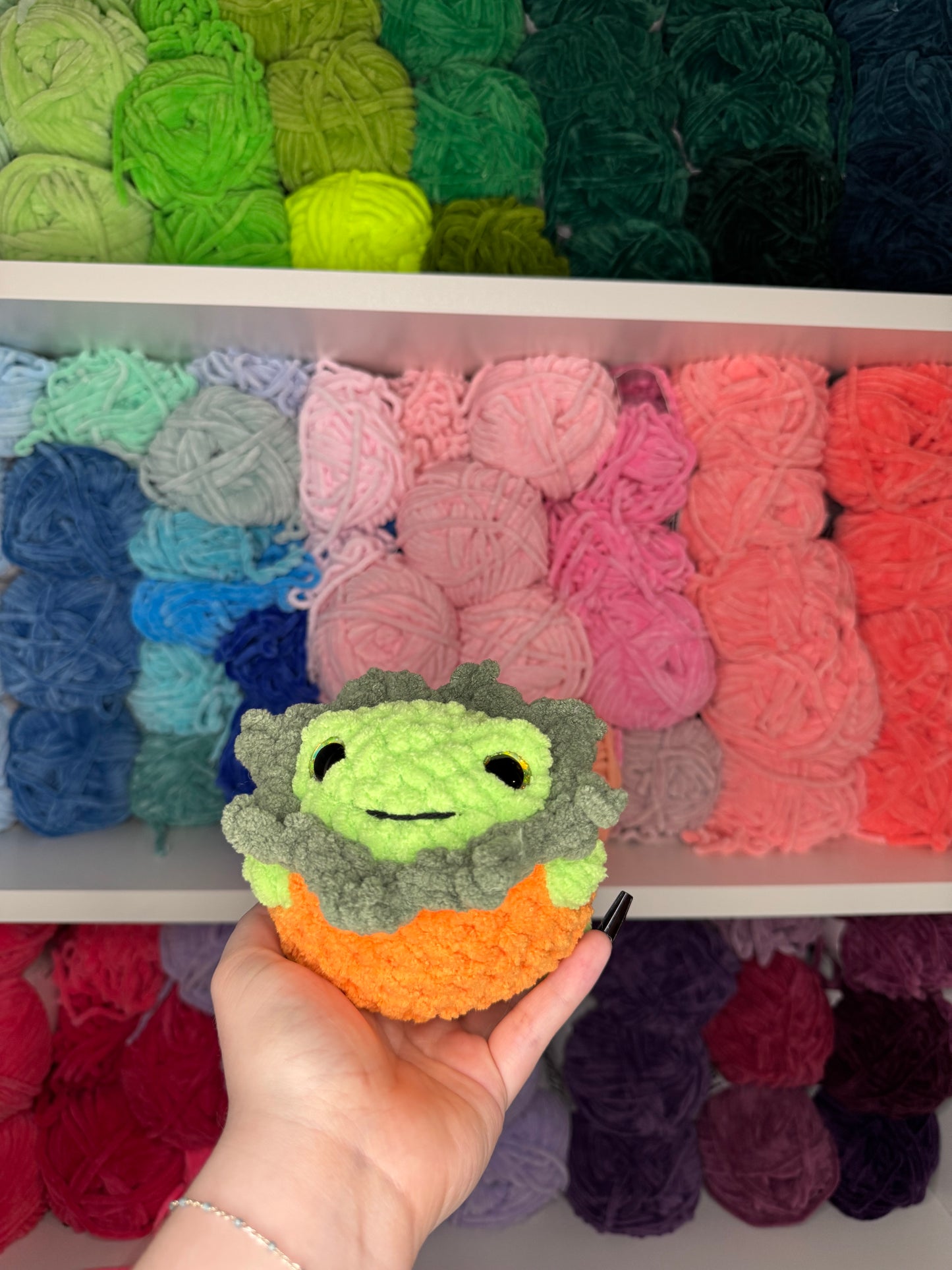 Crochet Pumpkin Cat and Pumpkin Frog