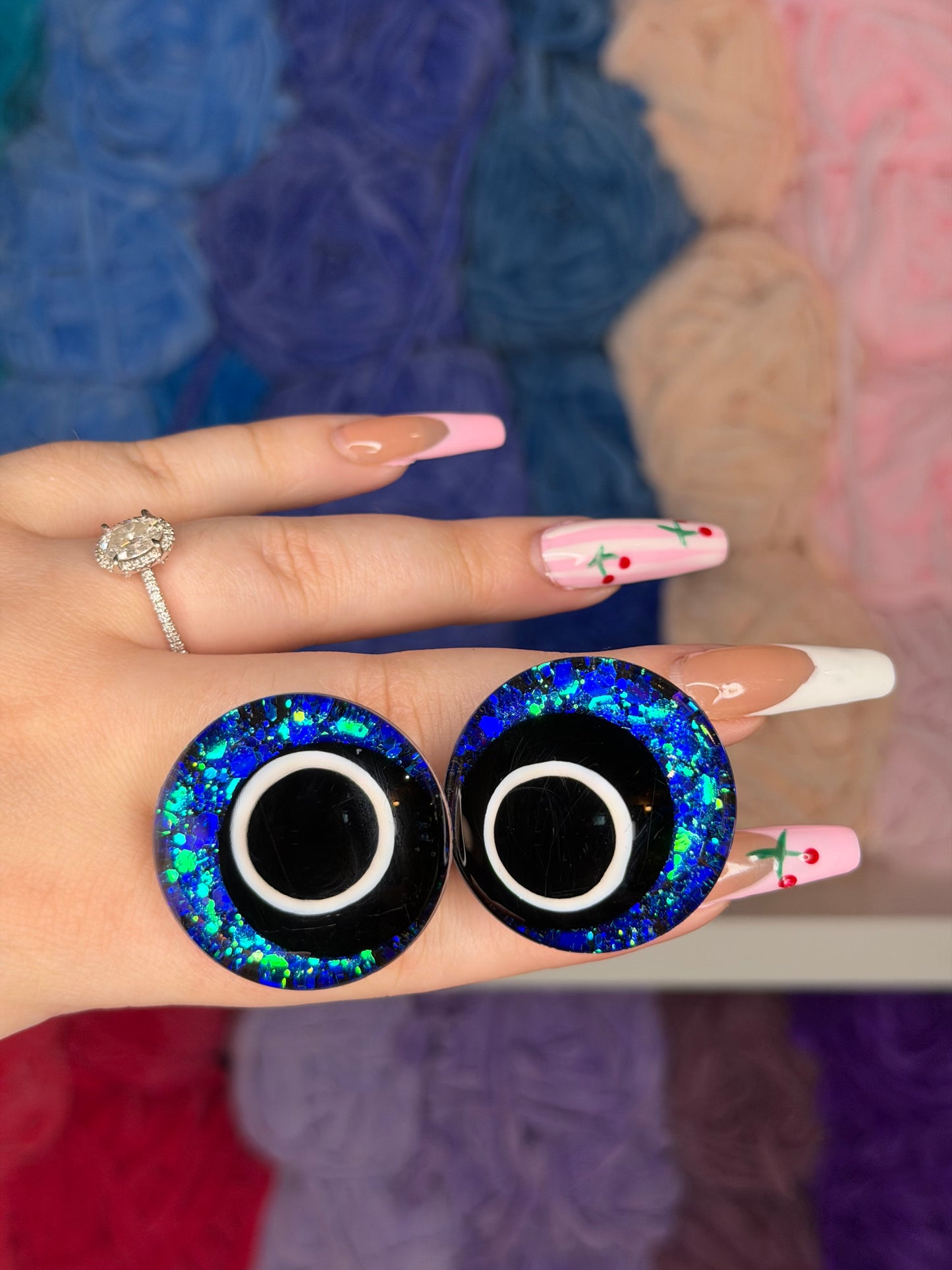 35mm Glitter Safety Eyes