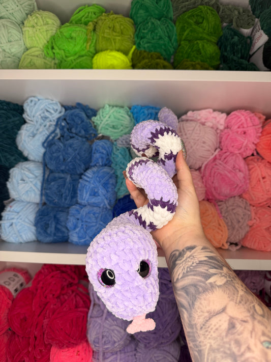 Crochet Purple Snake