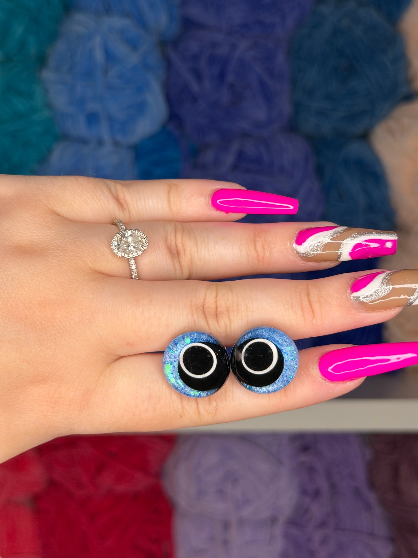 18mm Glitter Safety Eyes