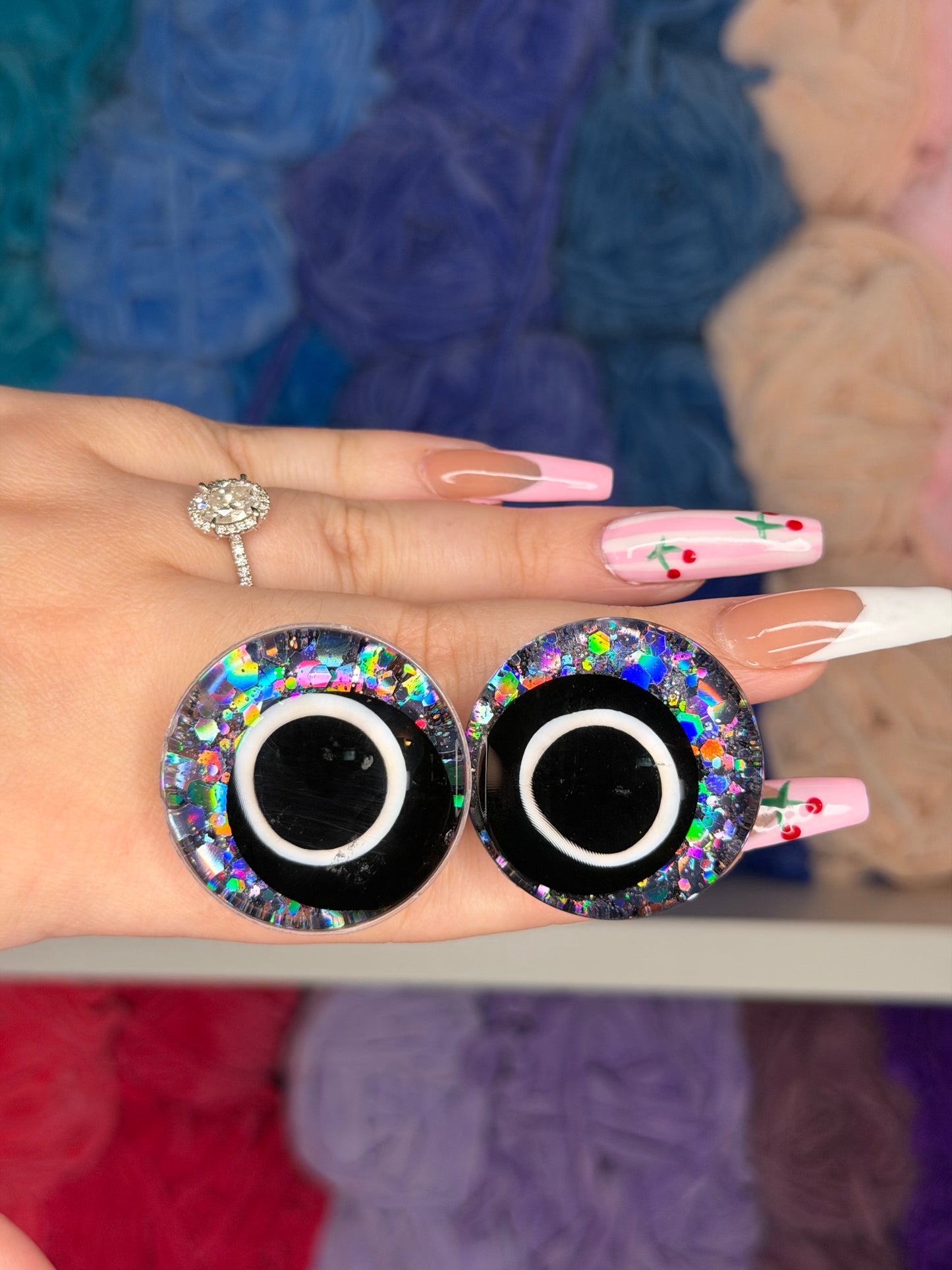 35mm Glitter Safety Eyes
