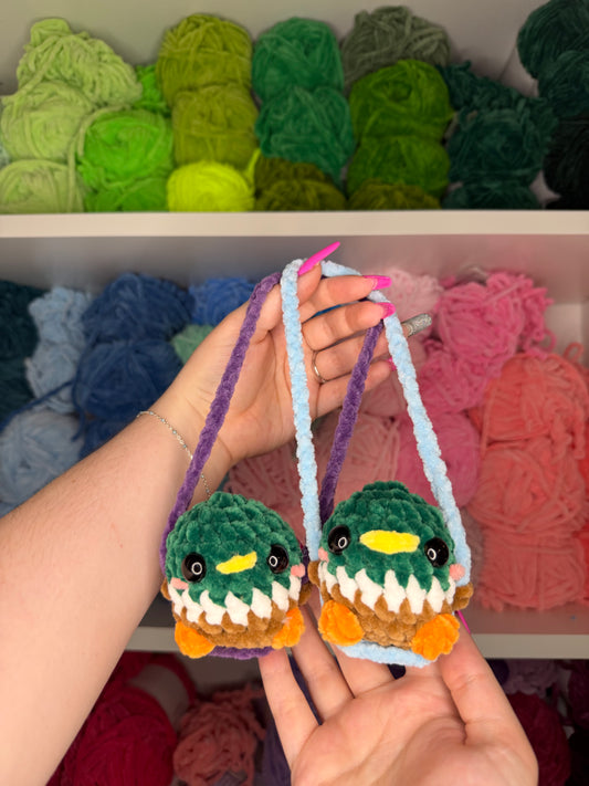 Crochet Mallard Car Hanger