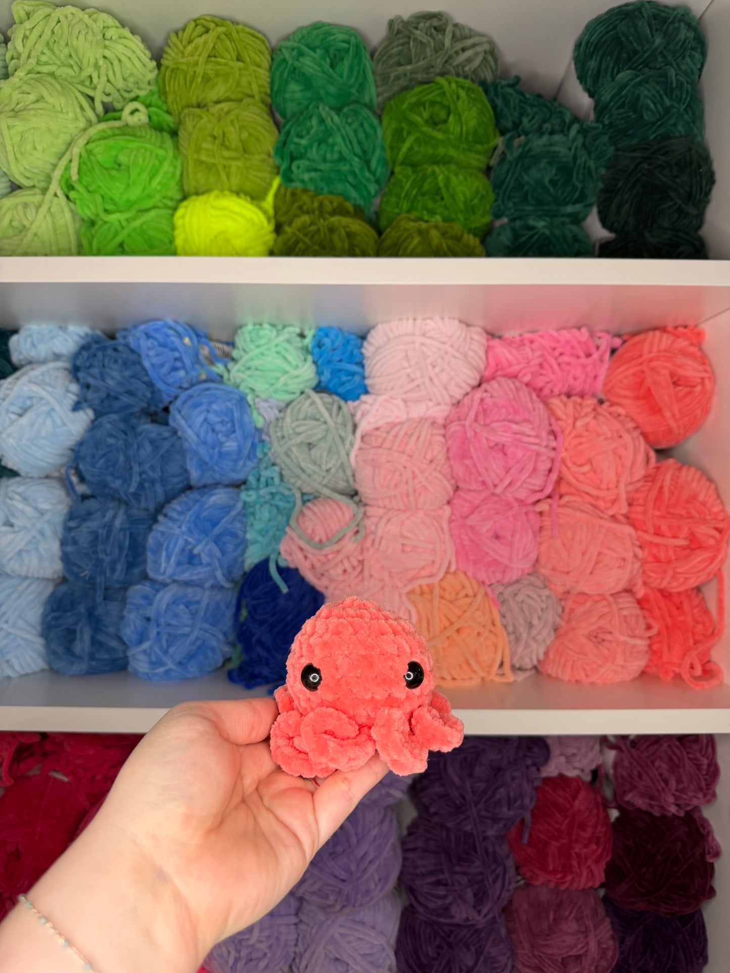 Crochet Mini Octos Keychains