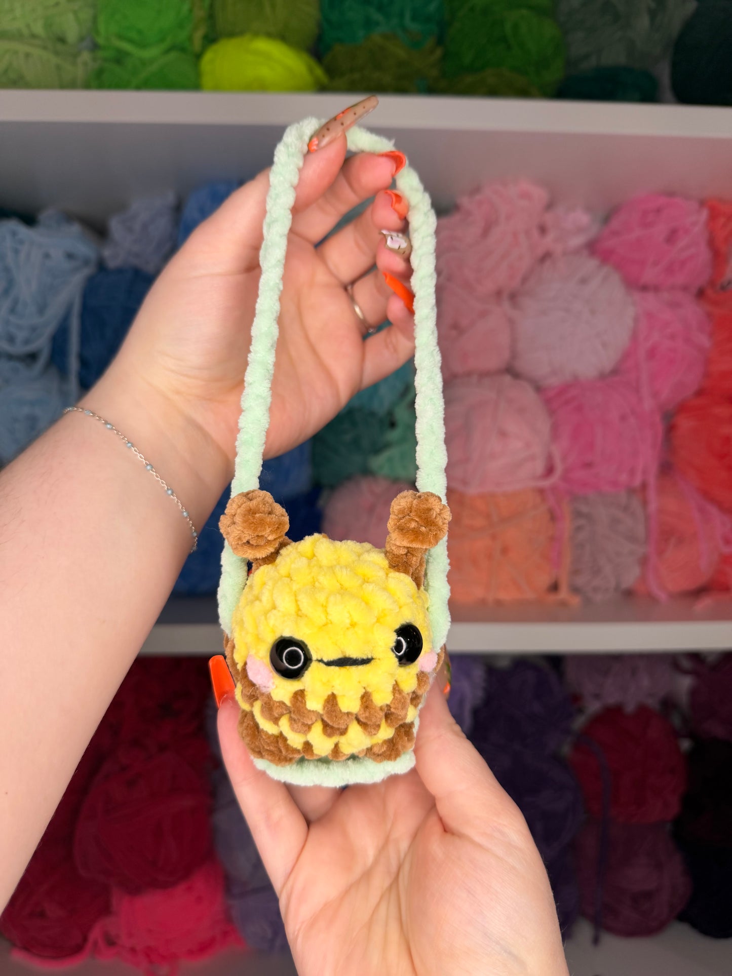 Crochet Bee Car Hanger