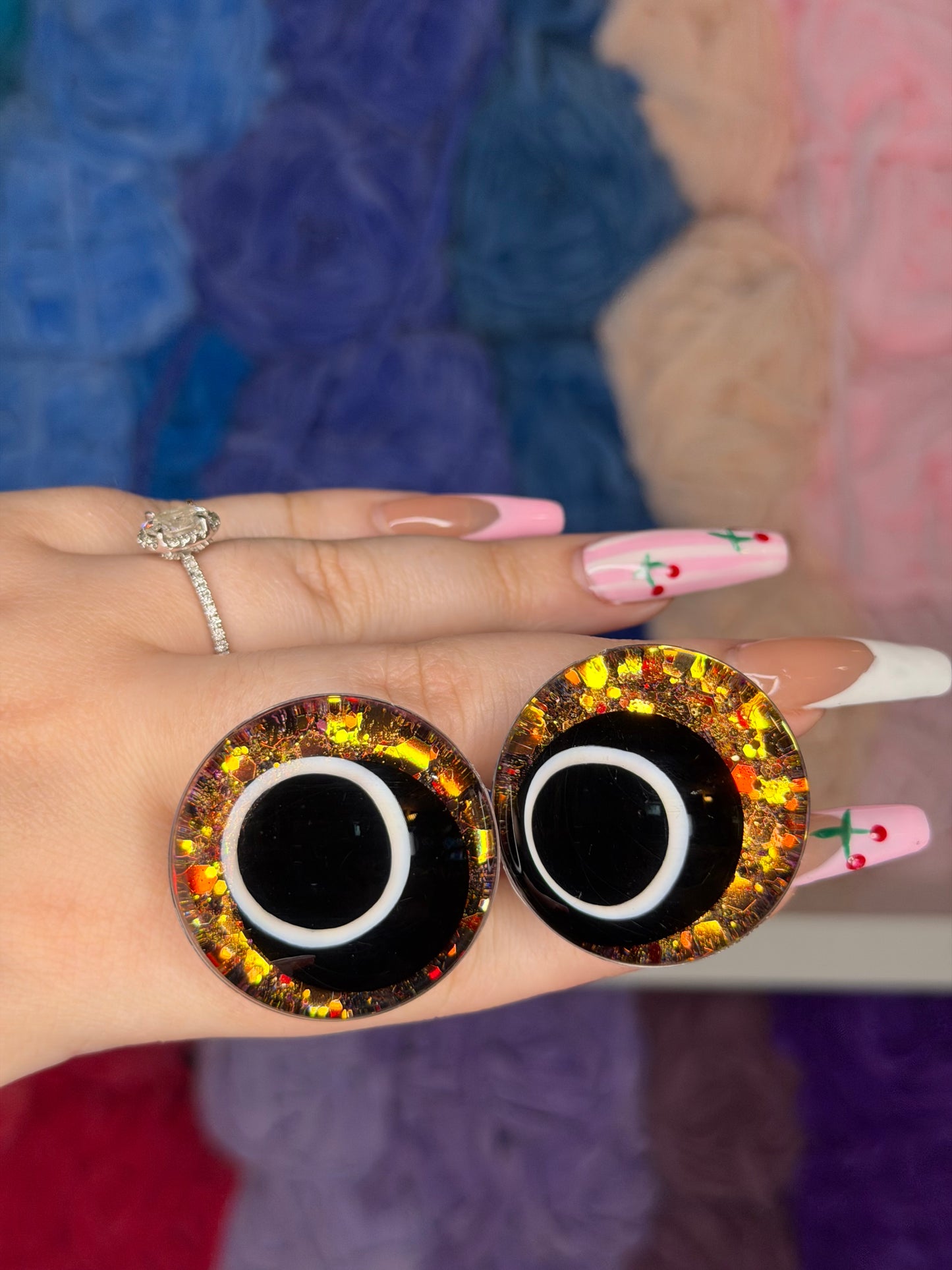 35mm Glitter Safety Eyes