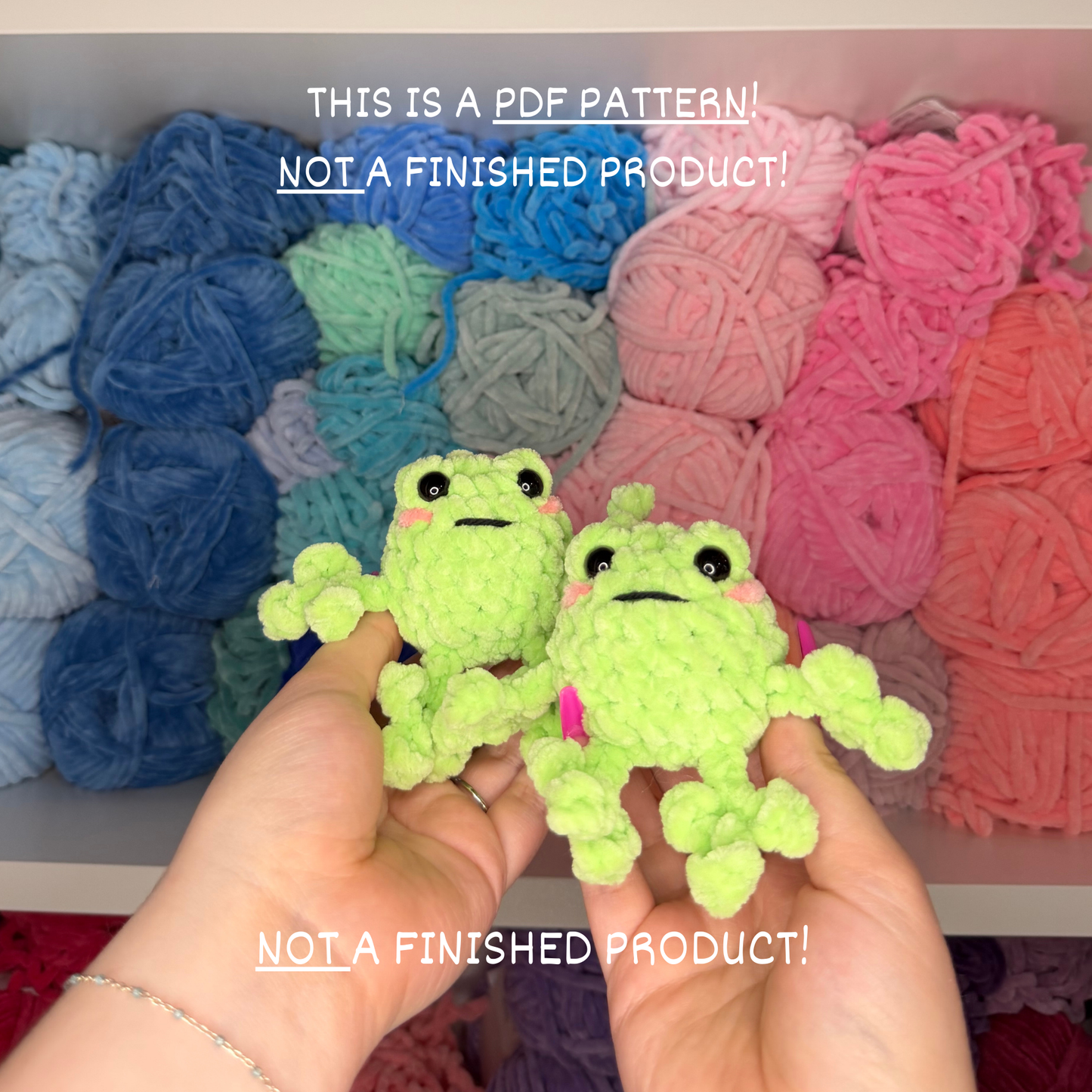 No - Sew Chubby Frog Car Hanger and Keychain PDF PATTERN | Beginner Friendly Crochet Pattern