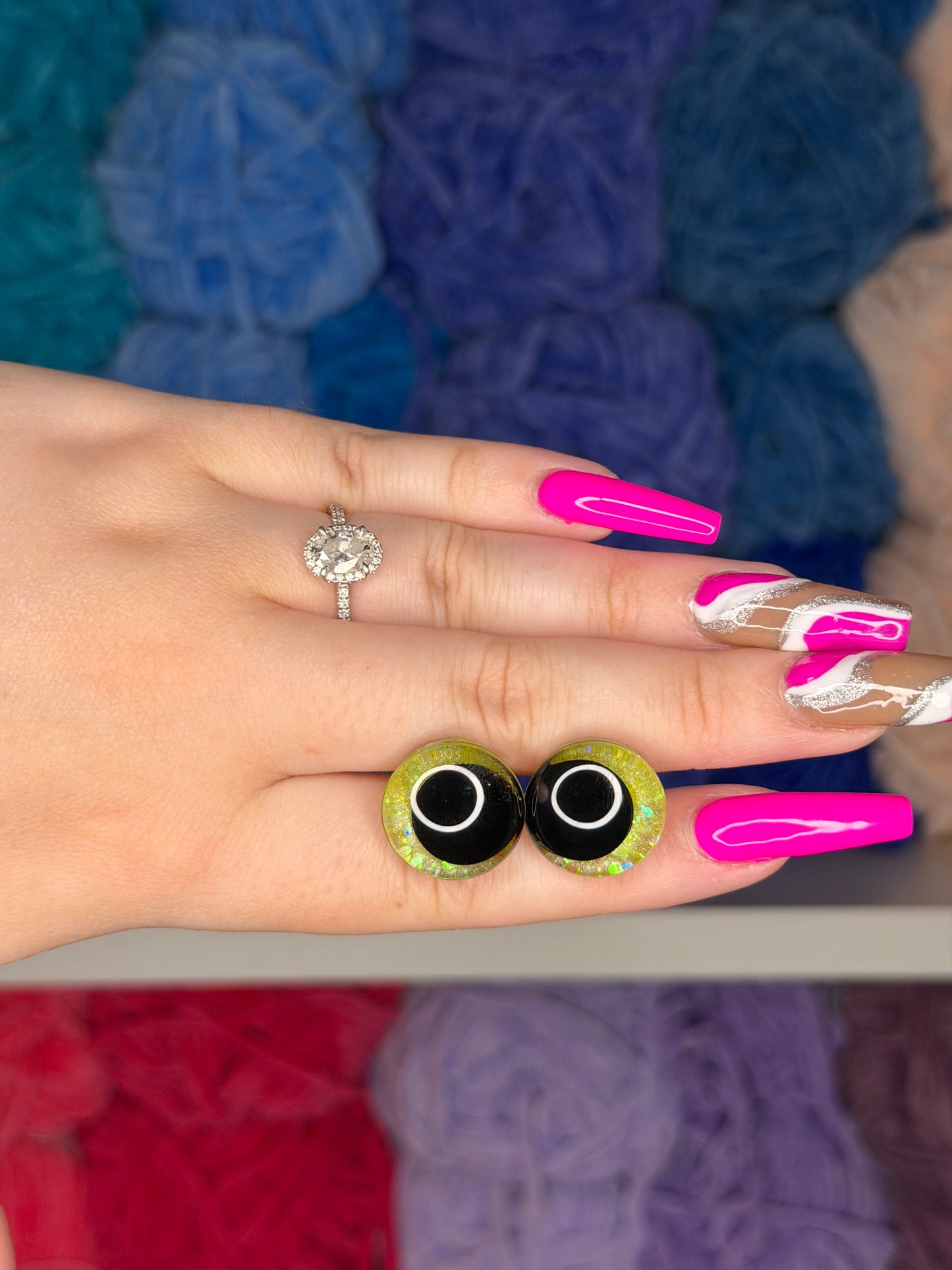 18mm Glitter Safety Eyes