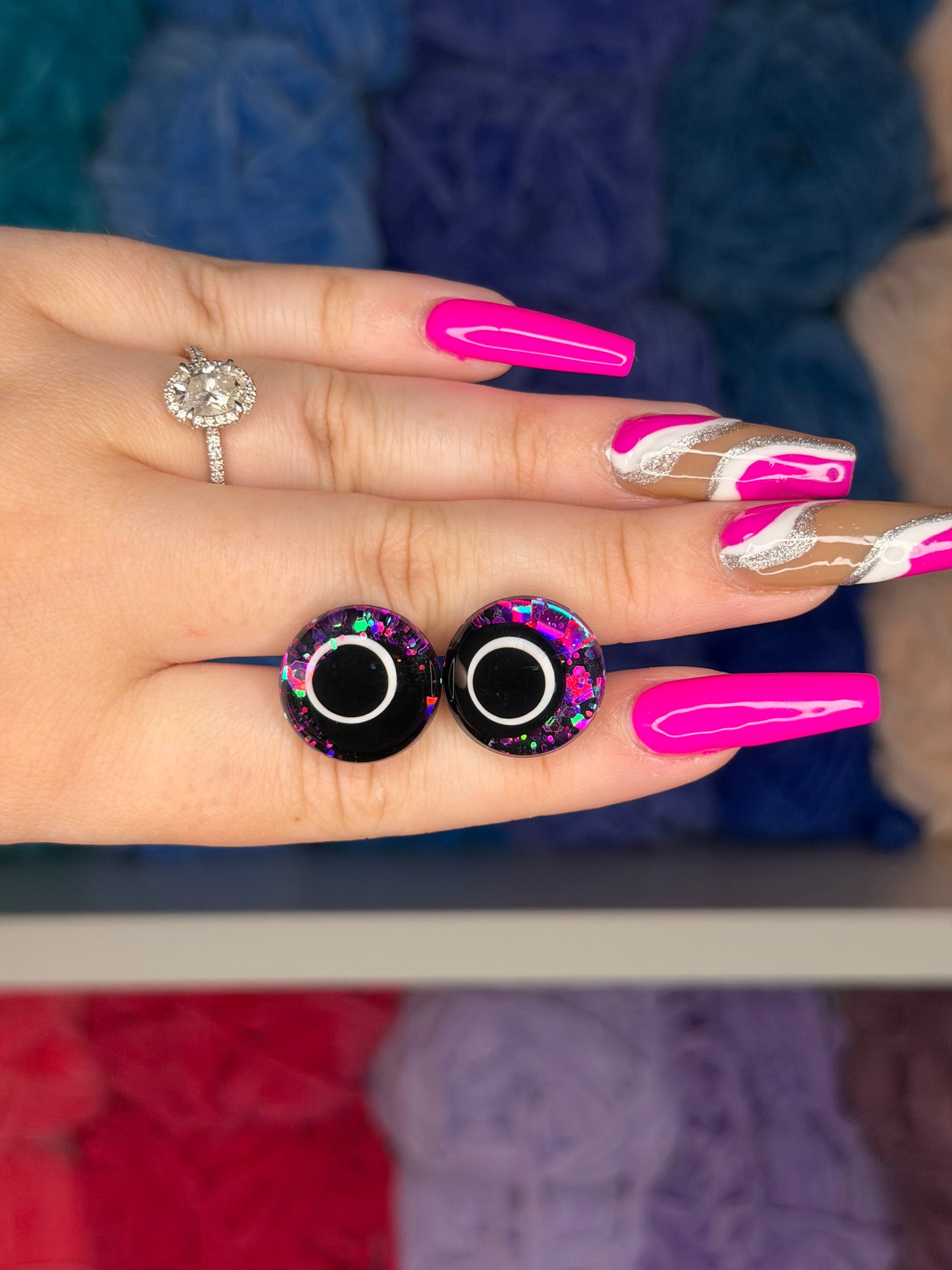 18mm Glitter Safety Eyes