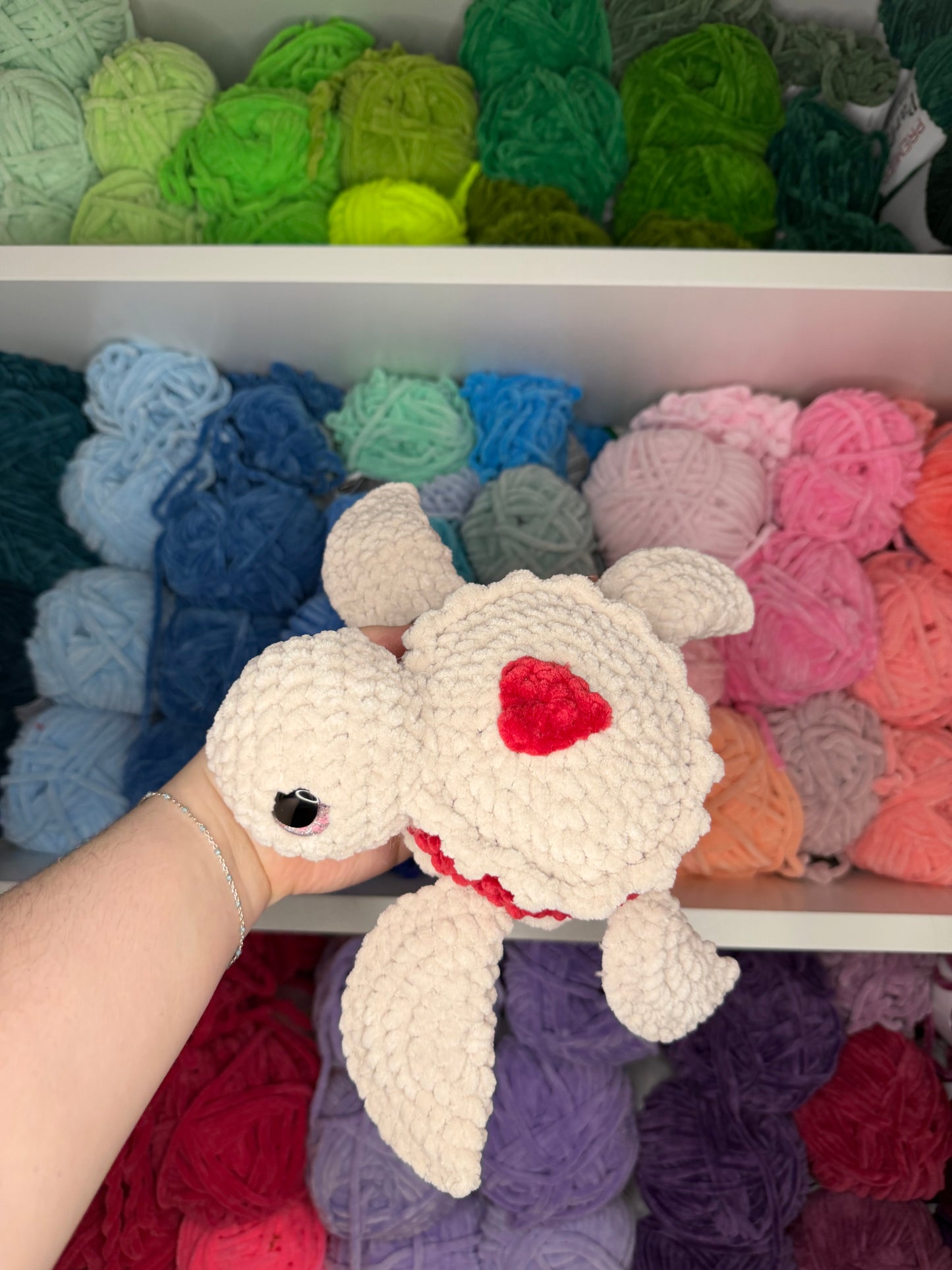 Crochet Jelly Heart Cookie Turtle
