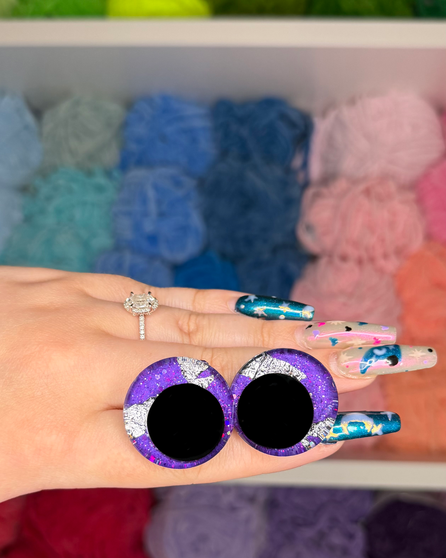 30mm Glitter Safety Eyes