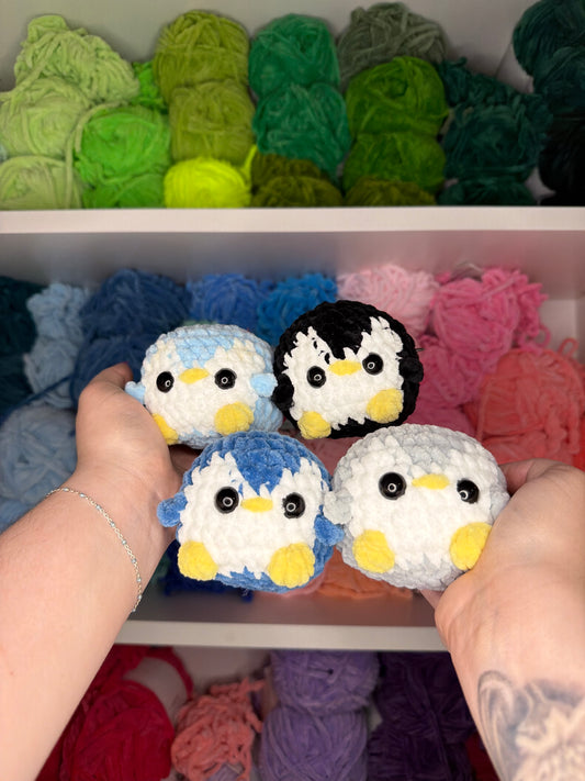 Crochet Mini Penguin with Keychains