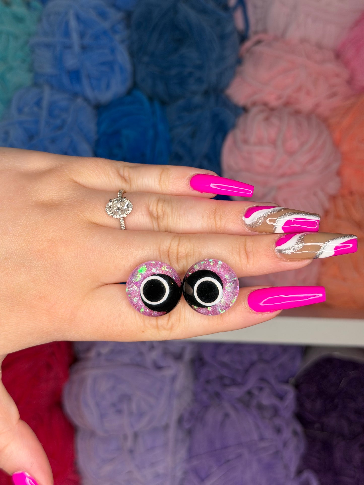 20mm Glitter Safety Eyes