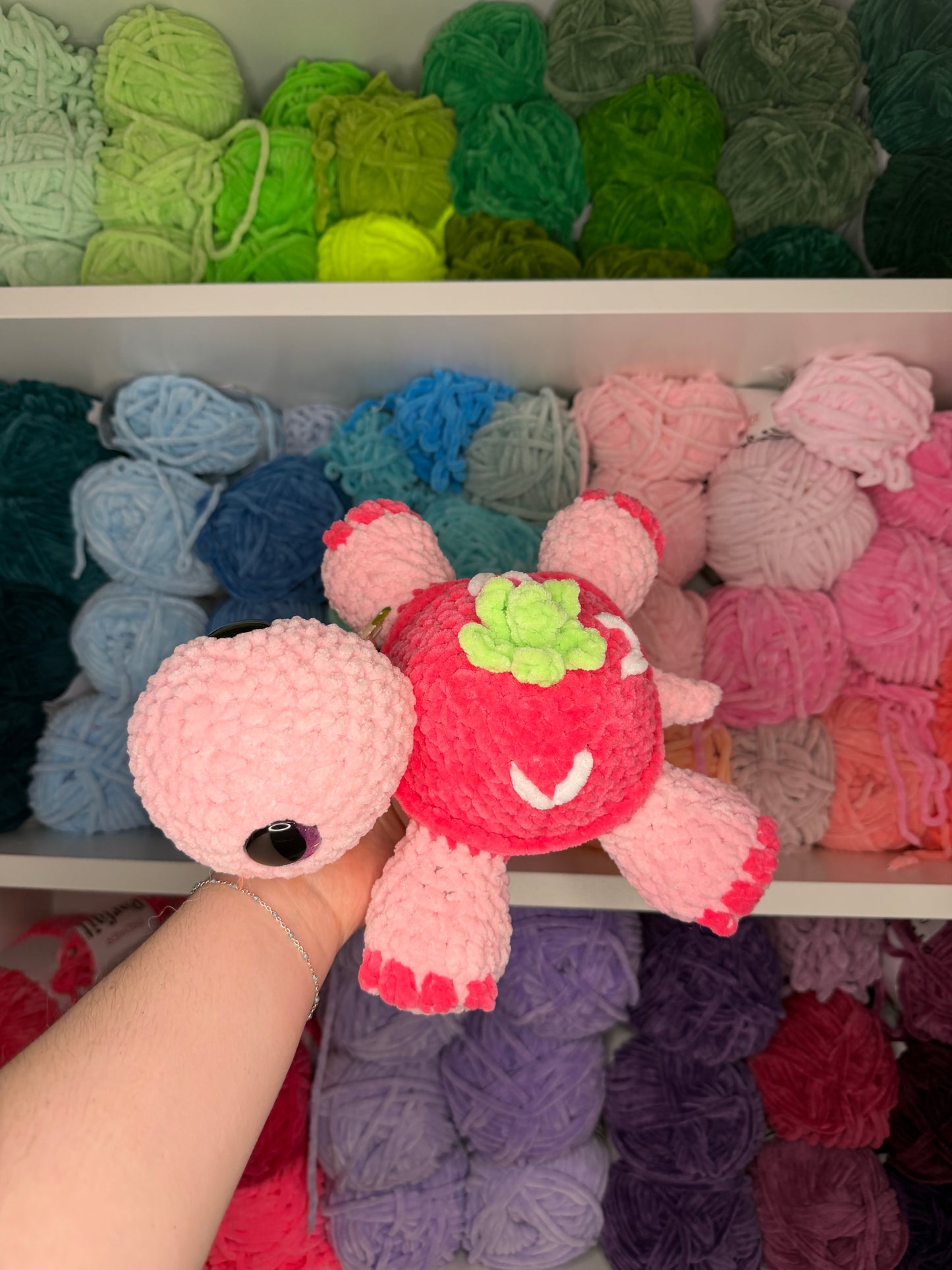 Crochet Strawberry Turtle