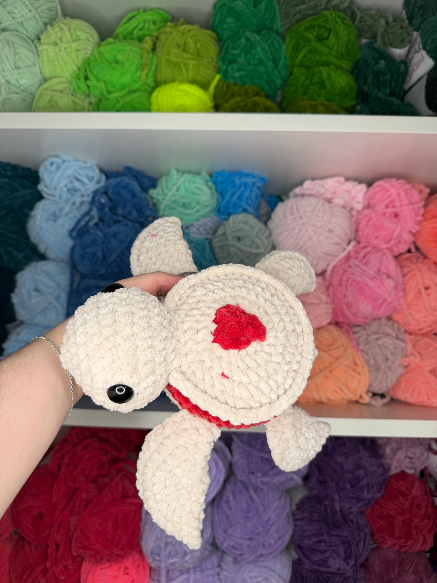 Crochet Jelly Heart Cookie Turtle