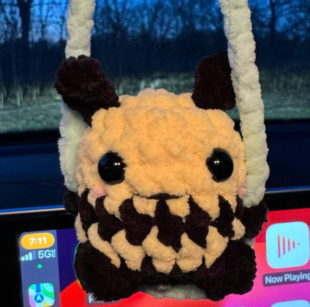 Crochet Bee Car Hanger