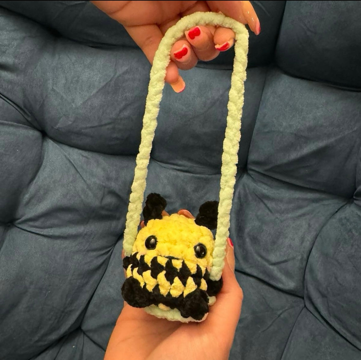 Crochet Bee Car Hanger