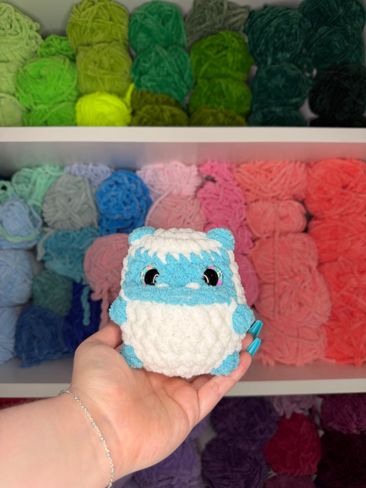 Crochet Mini Yeti (Blue)