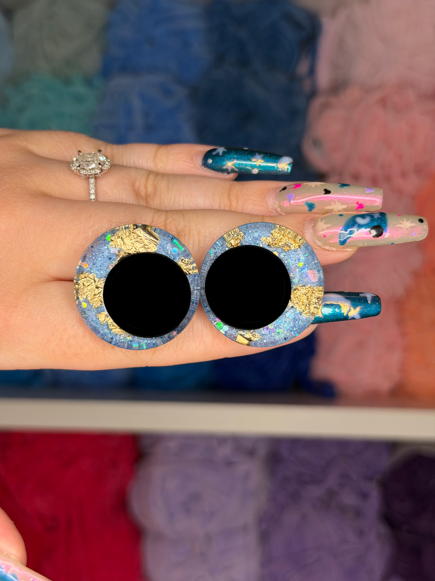 30mm Glitter Safety Eyes