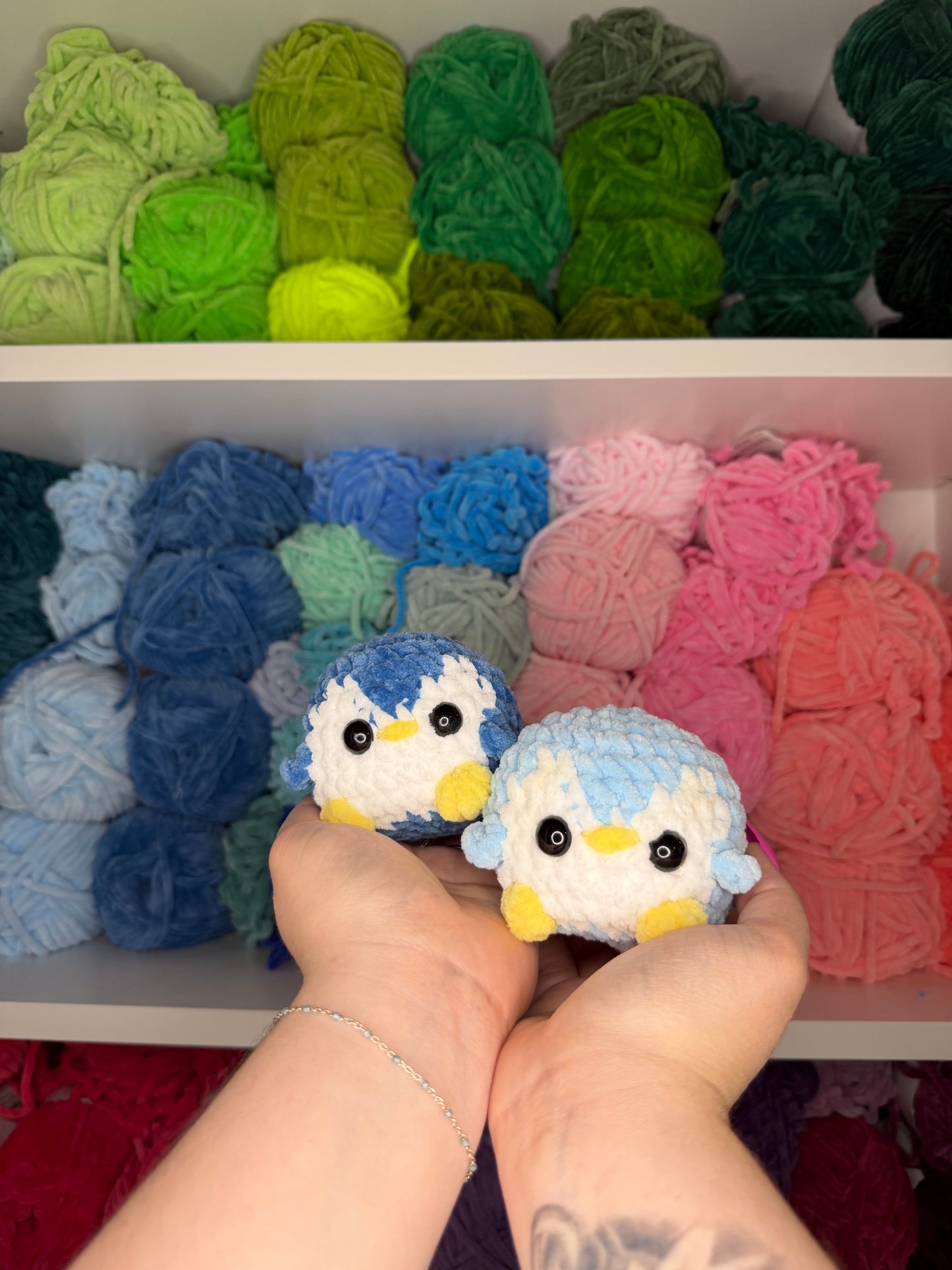 Crochet Mini Penguin with Keychains