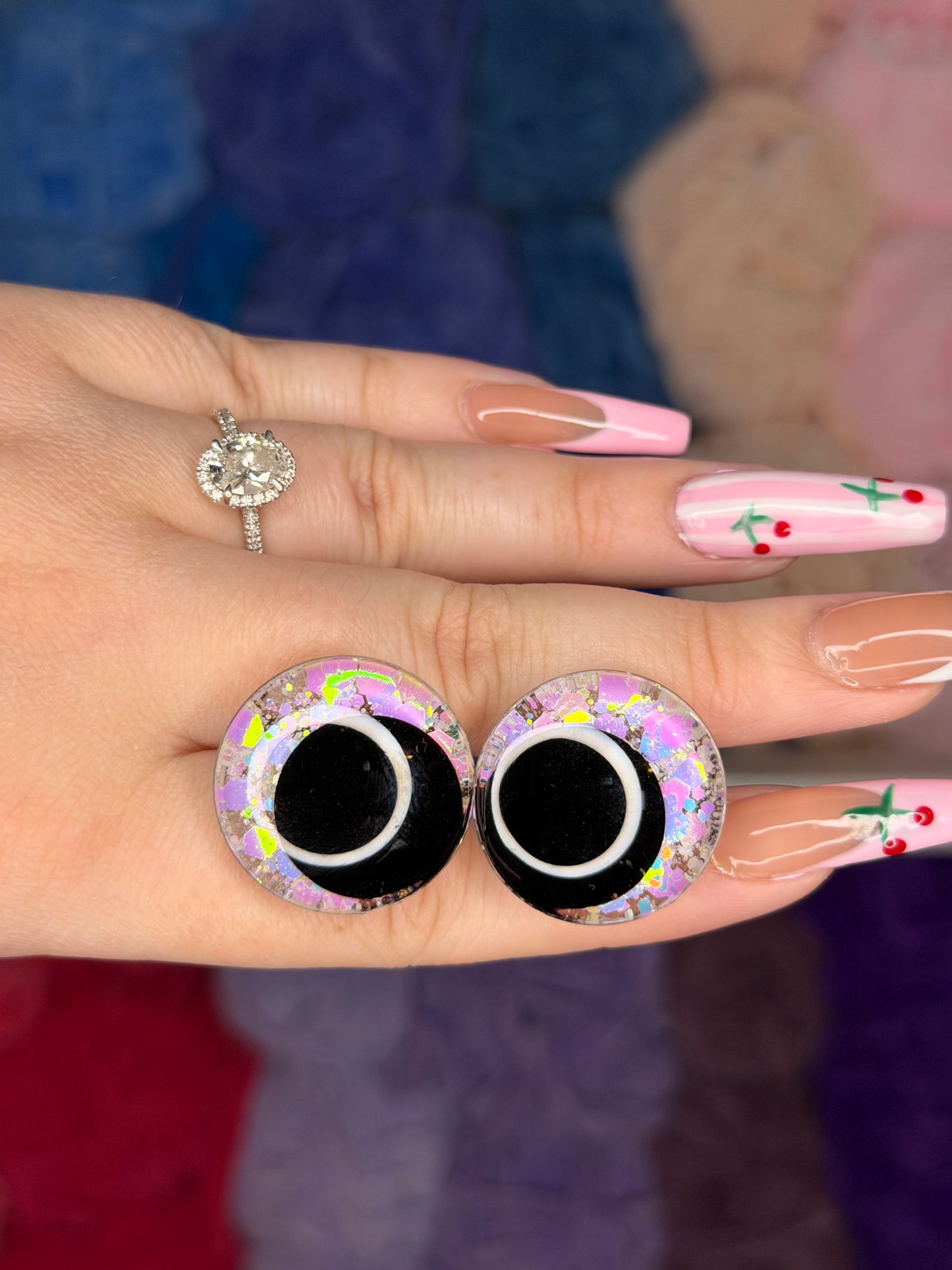 25mm Glitter Safety Eyes
