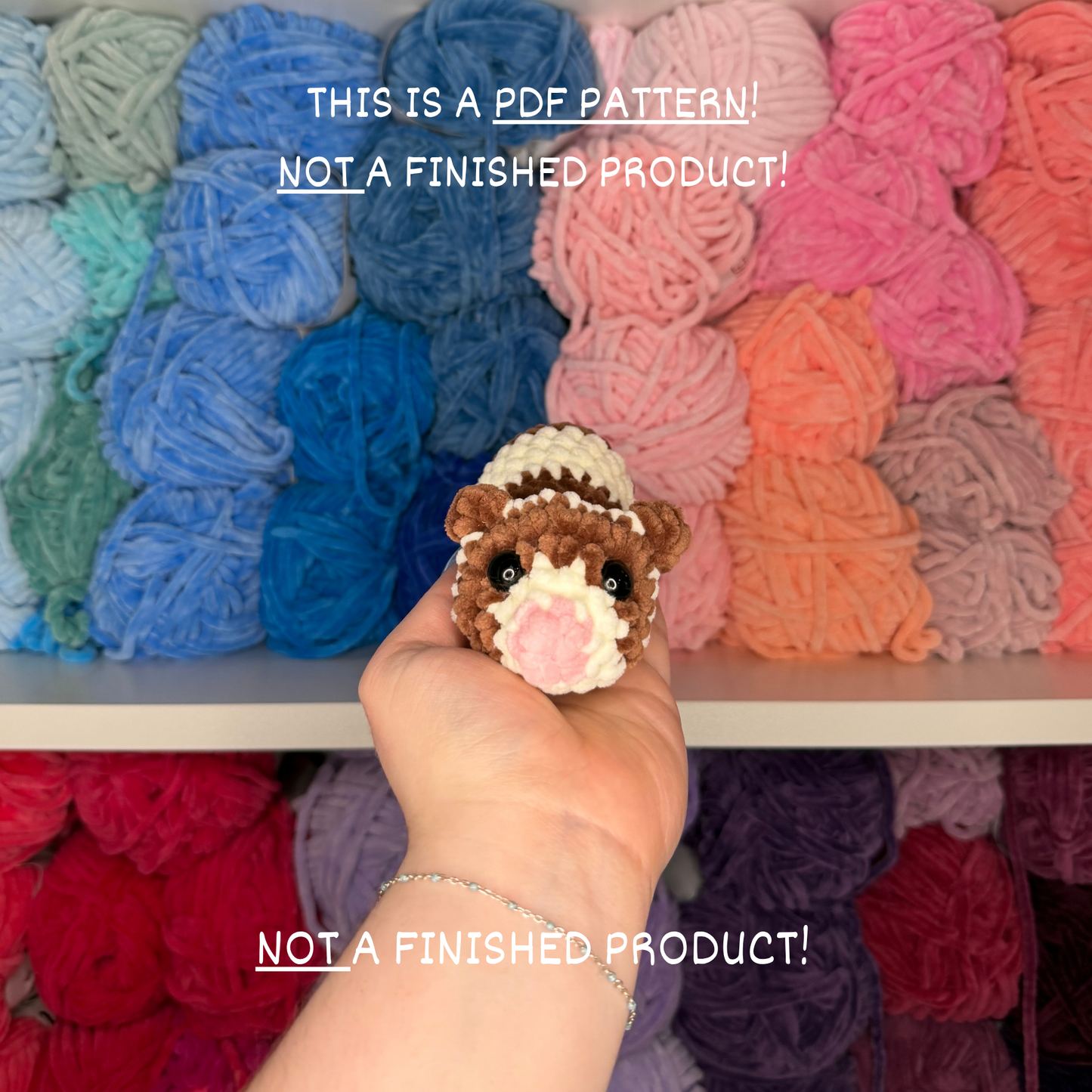 No - Sew Ferret PDF PATTERN | Beginner Friendly Crochet Pattern