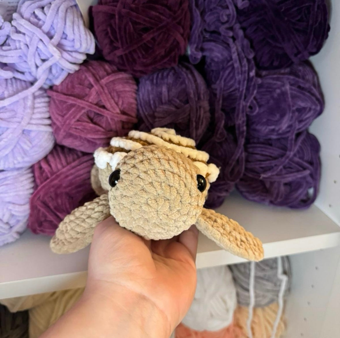 Crochet Cinnamon Roll Turtle